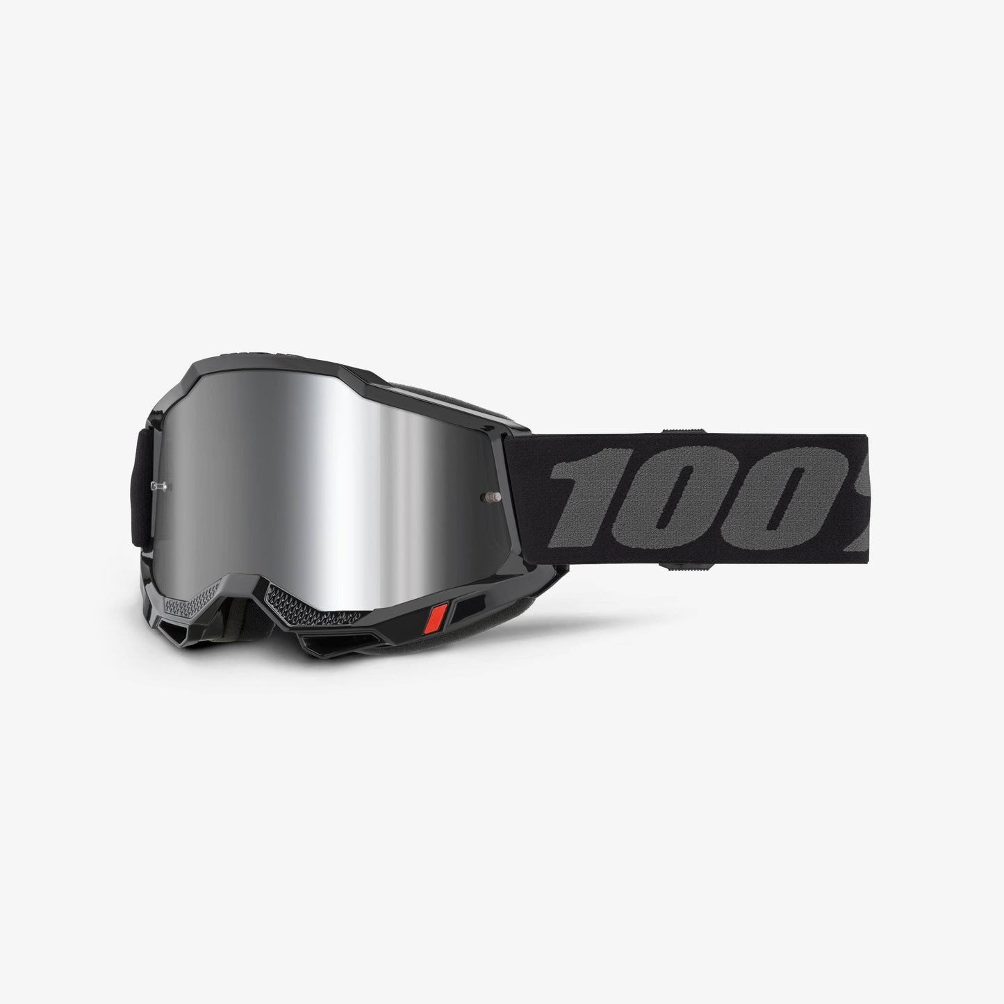 Maske 100% ACCURI 2 Schwarz Silver Mirror Visier