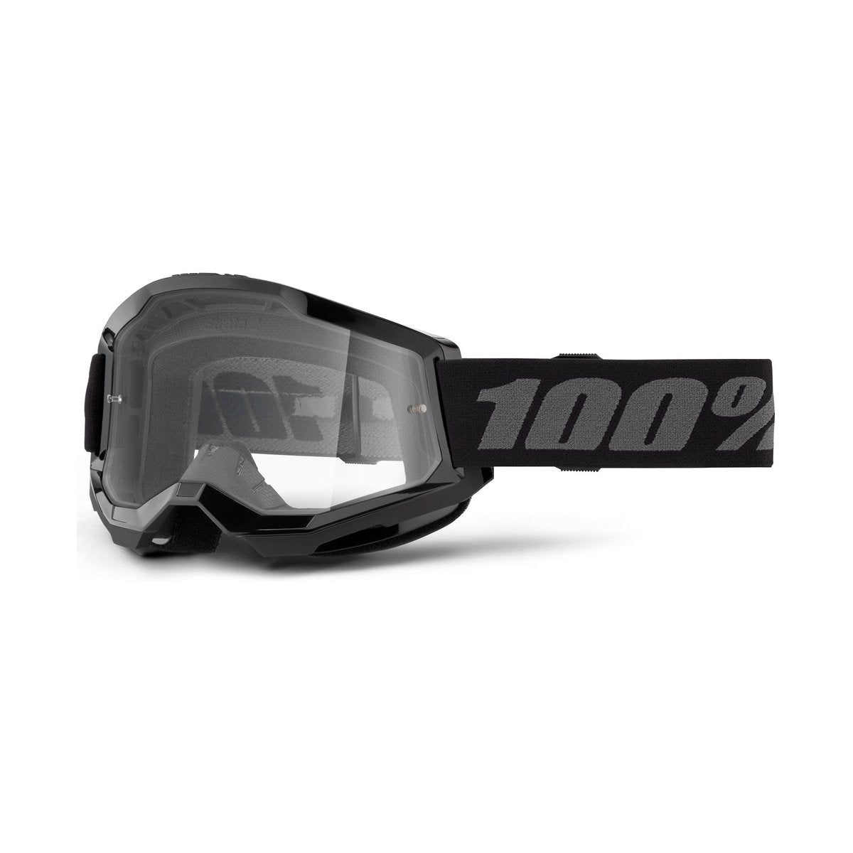 Brille 100% STRATA 2 Junior Schwarz Klares Glas