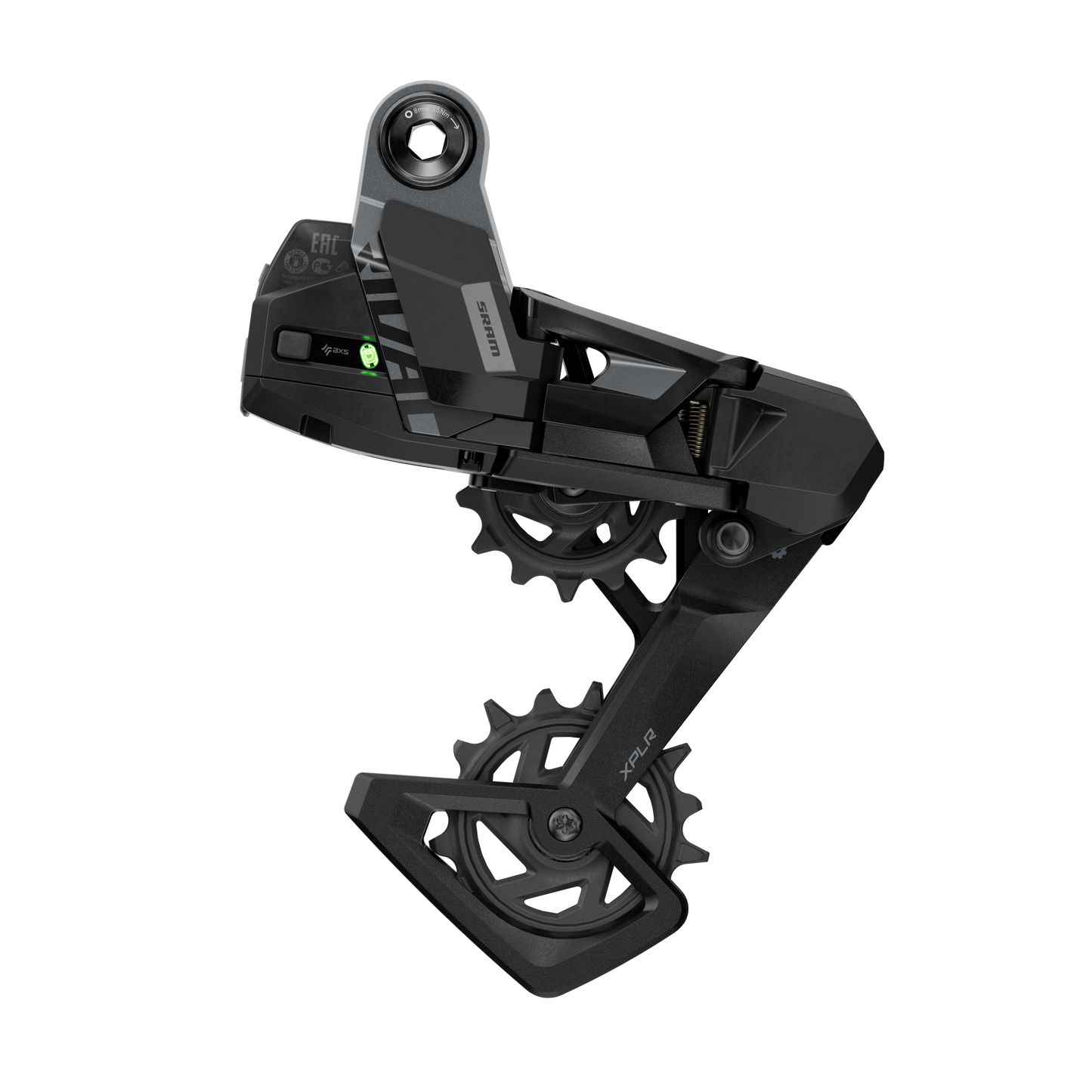 Hinterer Umwerfer SRAM RIVAL AXS XPLR E1 1x13V Max 46 Zähne (Ohne Batterie)
