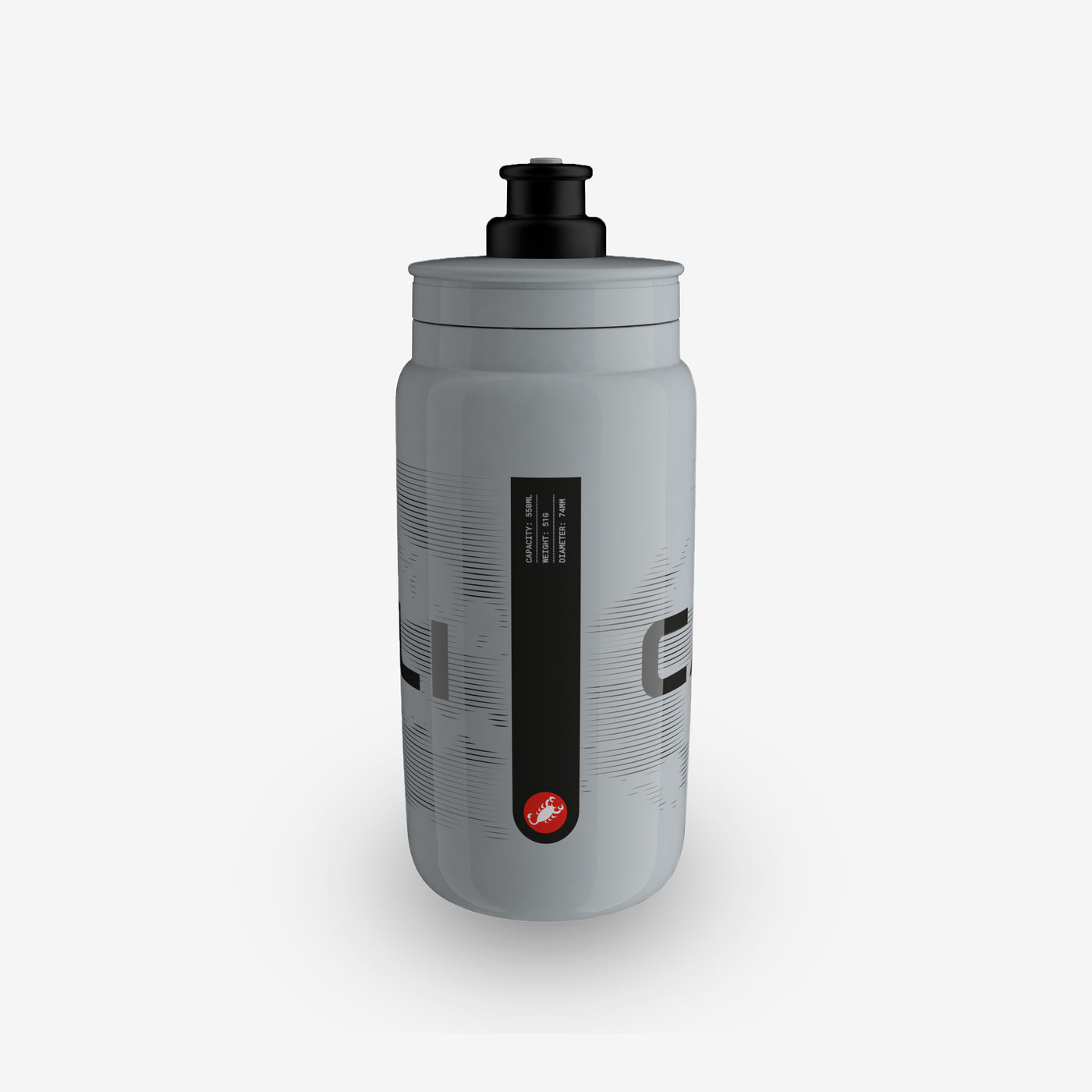 CASTELLI CLOUD Trinkflasche (550ml) Grau