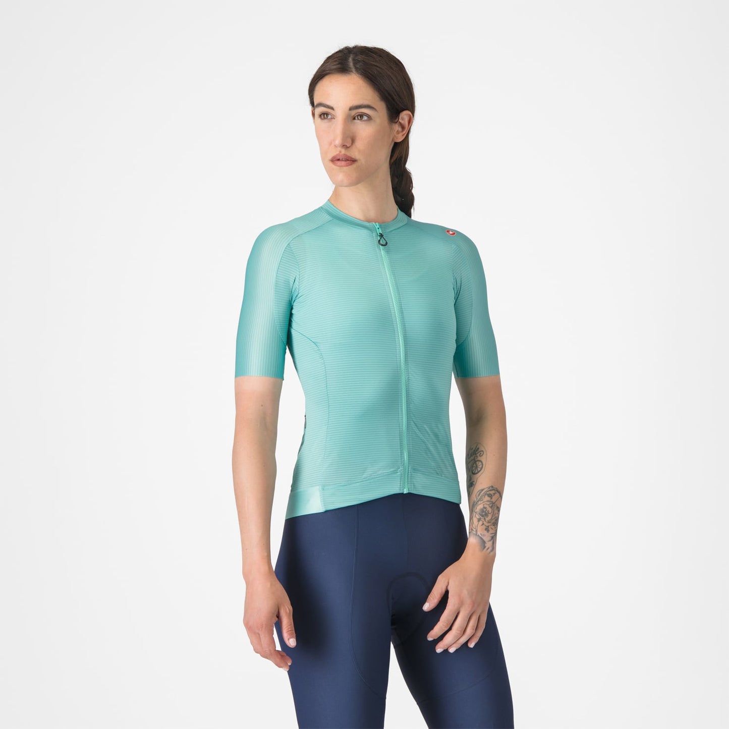CASTELLI ESPRESSO Damen Trikot Kurzarm Türkis