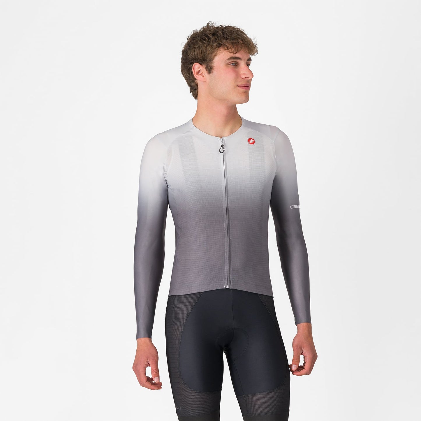 CASTELLI UPF Trikot Langarm Grau