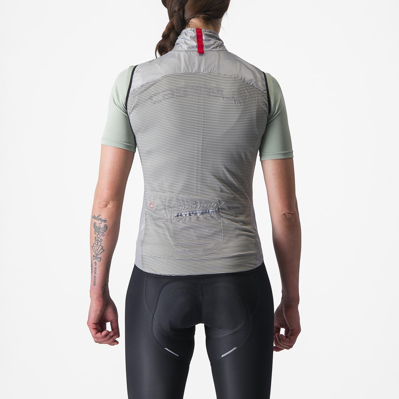 CASTELLI ARIA Damen Ärmellose Jacke Grau