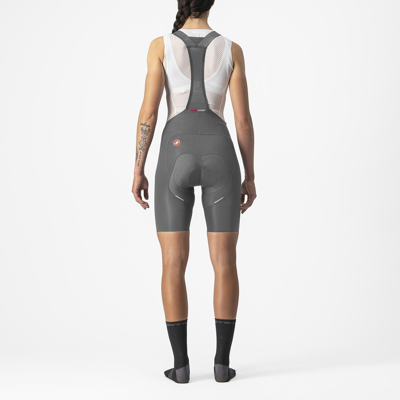 CASTELLI FREE AERO RC W Damen Kurze Trägerhose Grau
