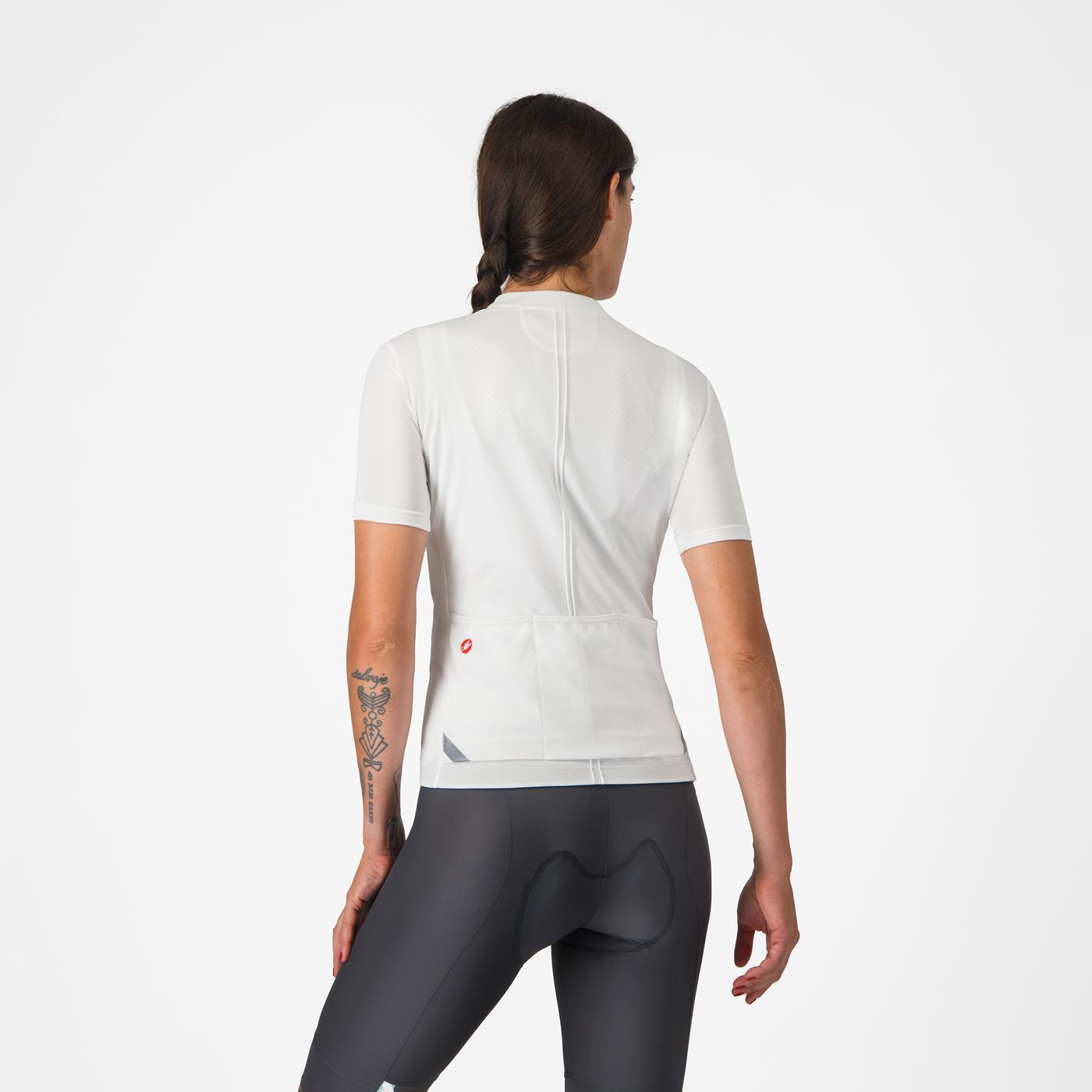 CASTELLI ANIMA 4 Damen Trikot Kurzarm Weiß