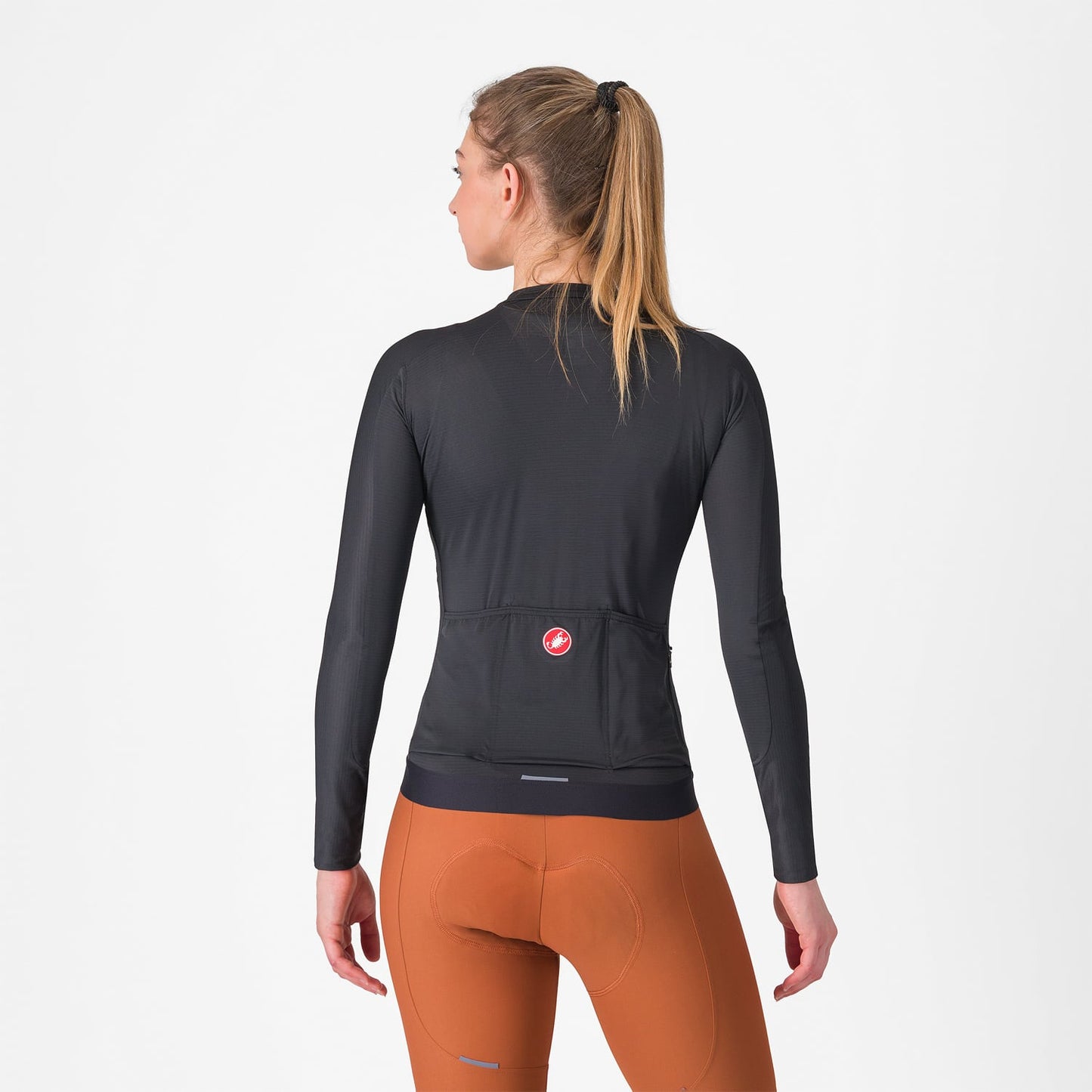 CASTELLI ESPRESSO Damen Trikot Langarm Schwarz