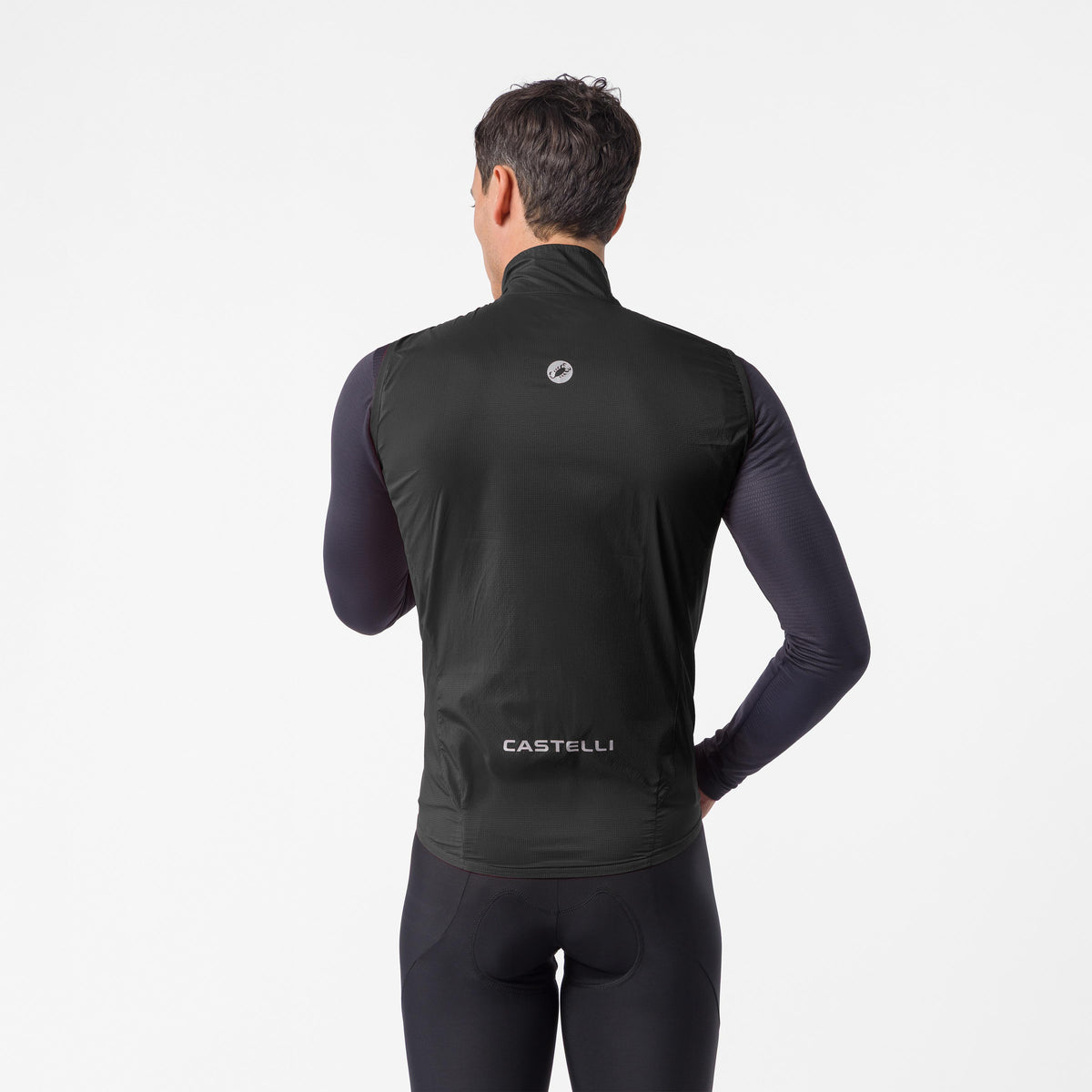 CASTELLI TRANSITION AIR Radweste in Schwarz – Rückansicht