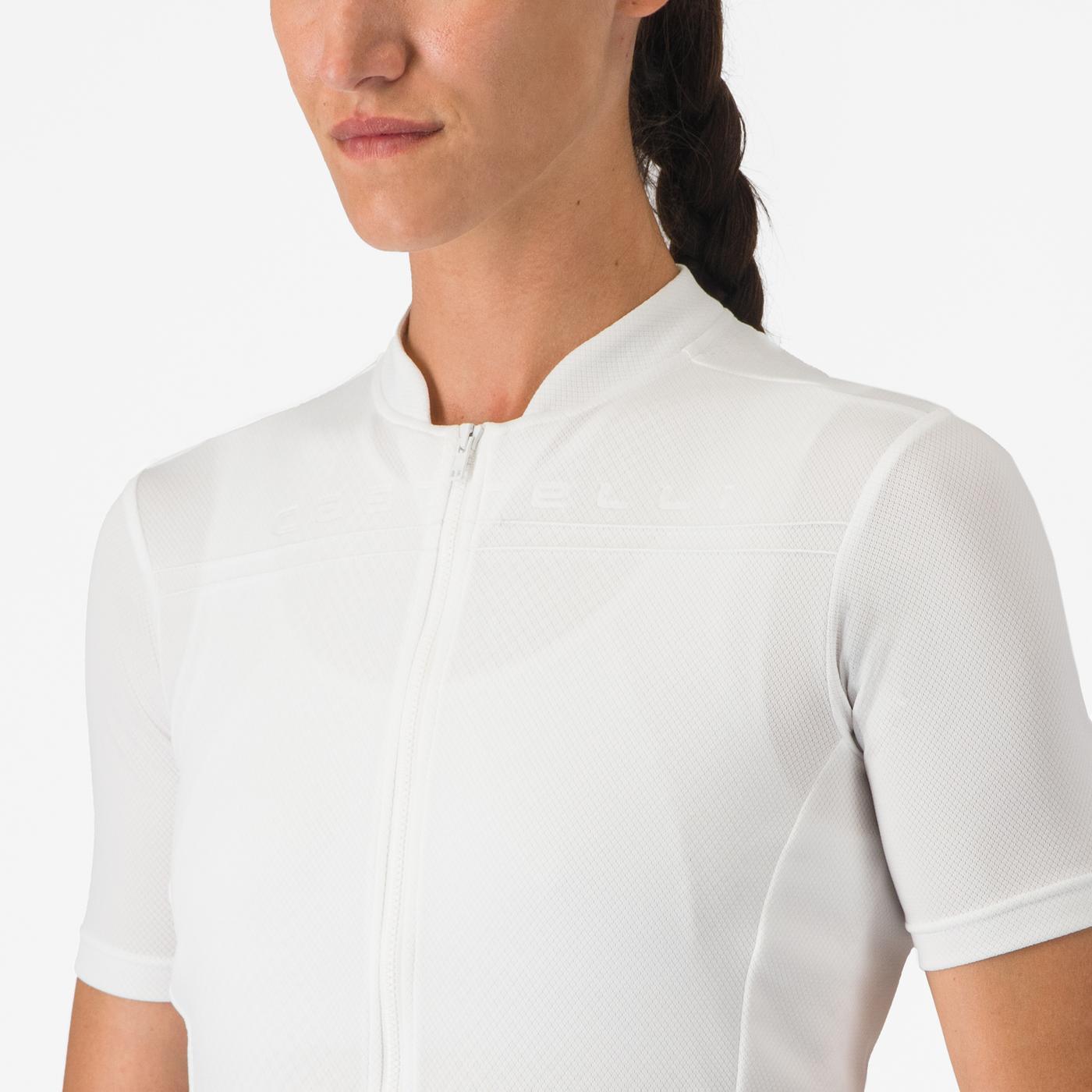 CASTELLI ANIMA 4 Damen Trikot Kurzarm Weiß