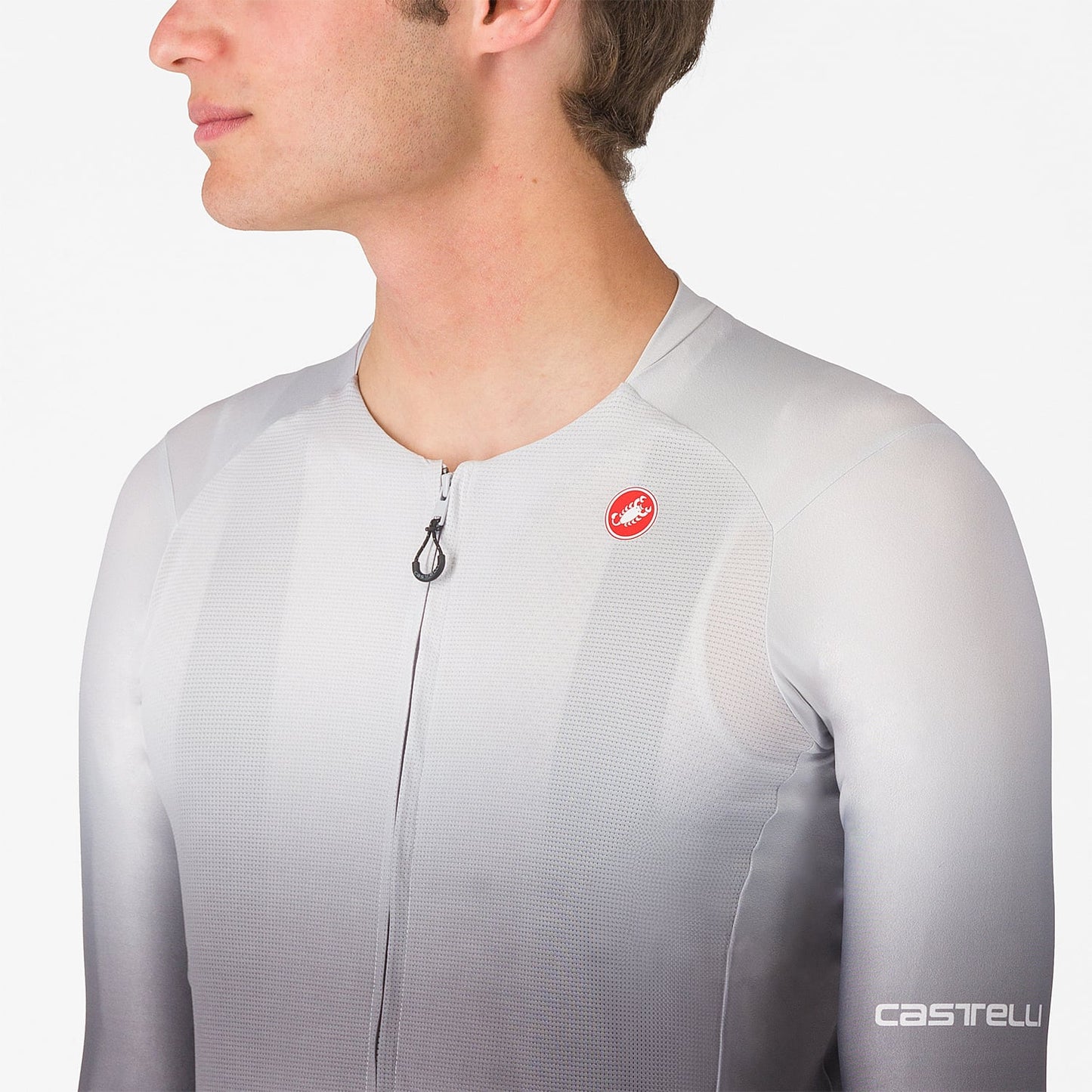 CASTELLI UPF Trikot Langarm Grau