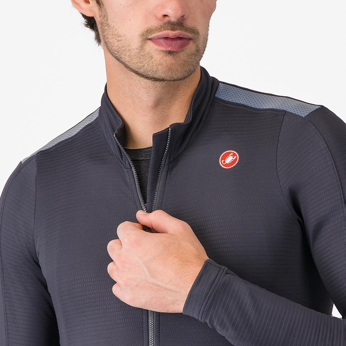 CASTELLI PURO 4 Trikot Langarm Grau