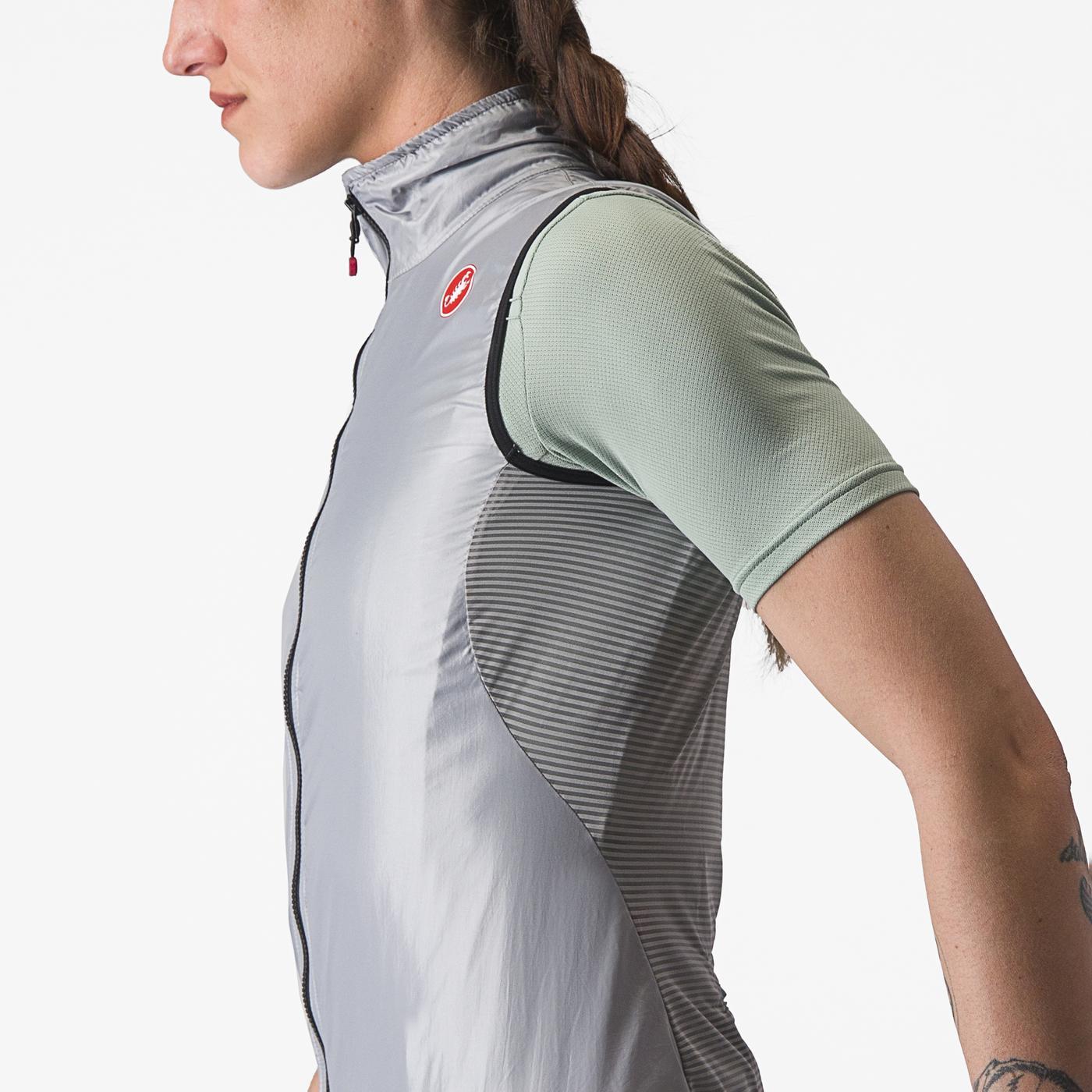 CASTELLI ARIA Damen Ärmellose Jacke Grau
