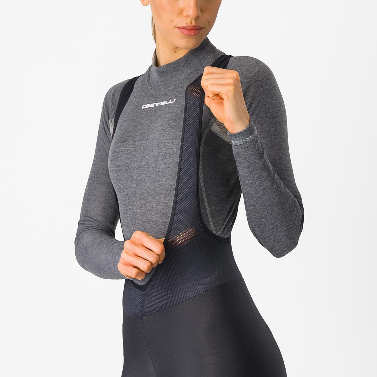 CASTELLI ENTRATA Damen 3/4-Trägerhose Schwarz