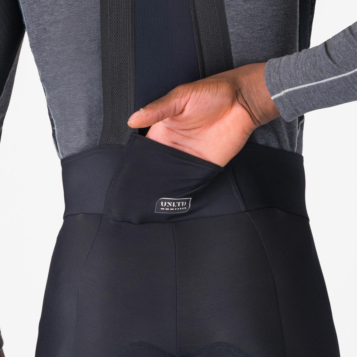 CASTELLI UNLIMITED Lange Trägerhose Schwarz
