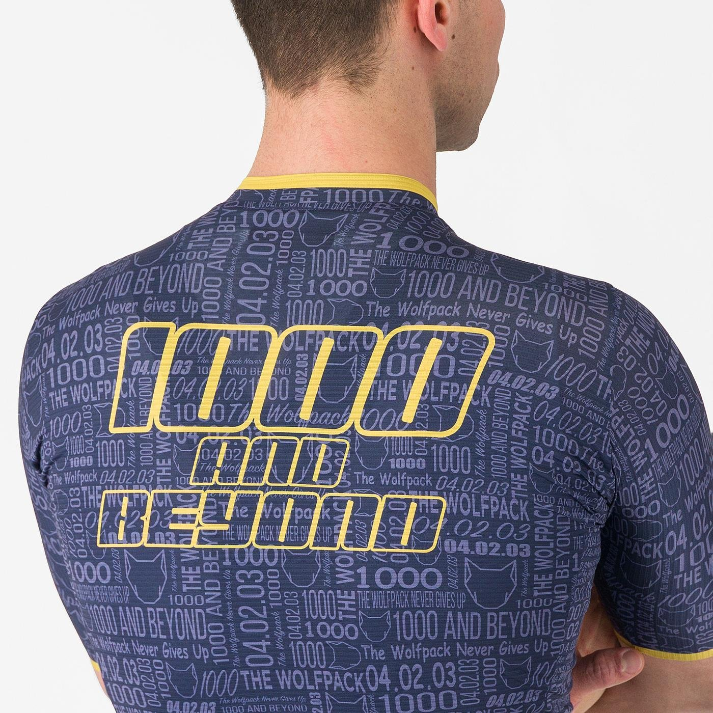 Trikot CASTELLI WOLFPACK 1000 VICTORY Kurzarm Marine