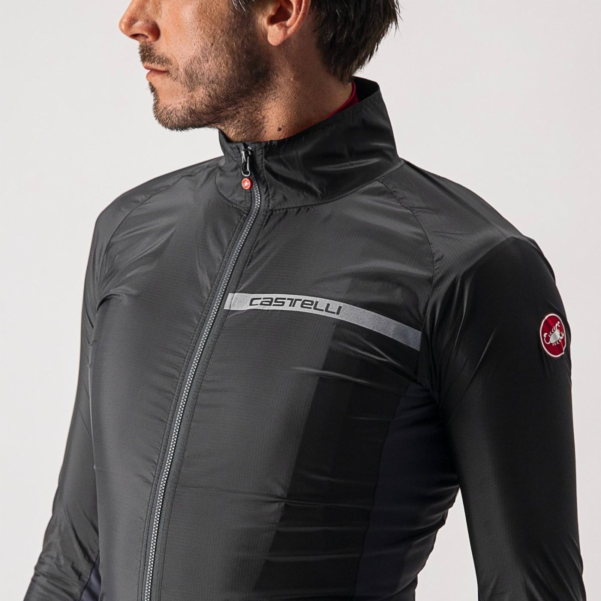 CASTELLI SQUADRA STRETCH Jacke Schwarz/Grau