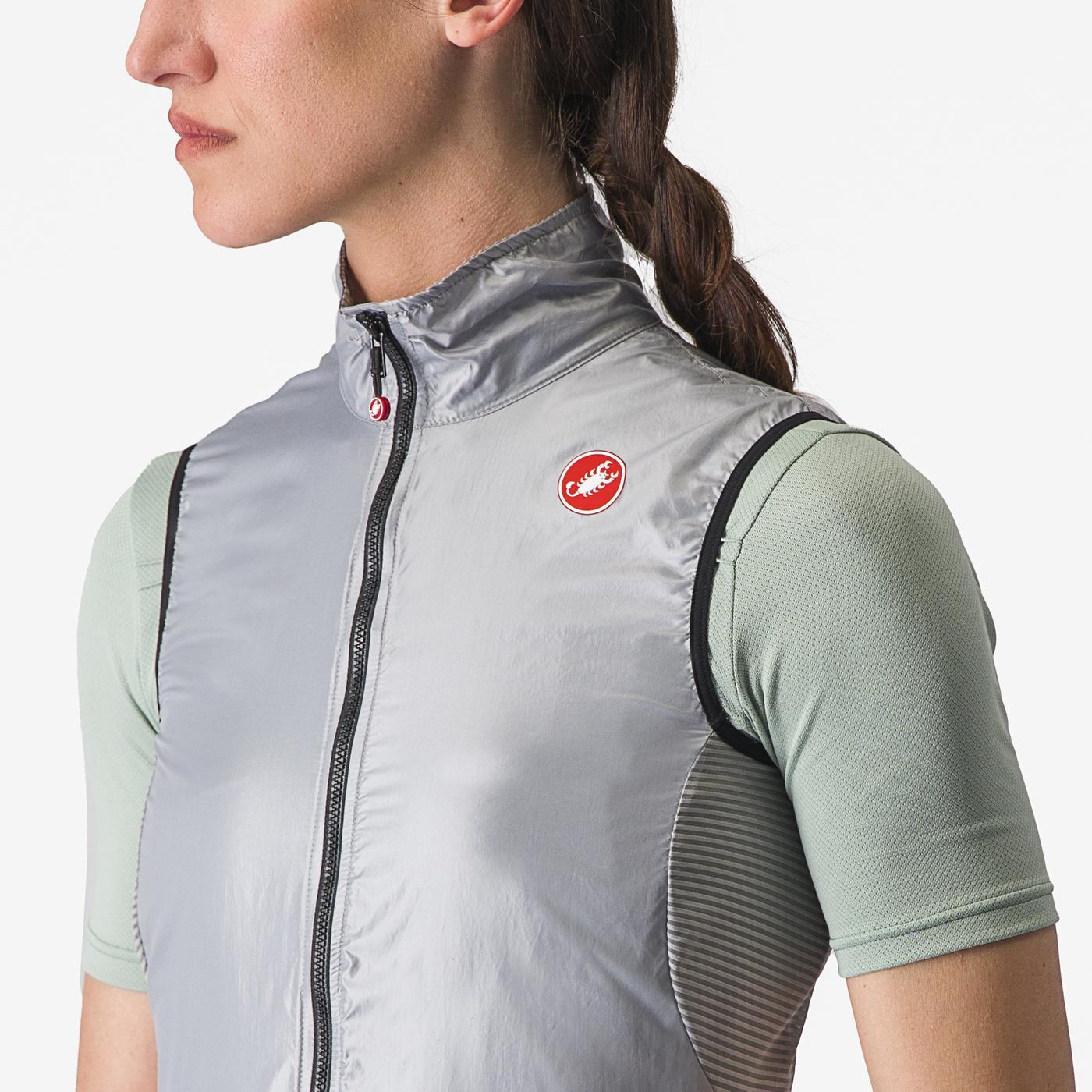 CASTELLI ARIA Damen Ärmellose Jacke Grau