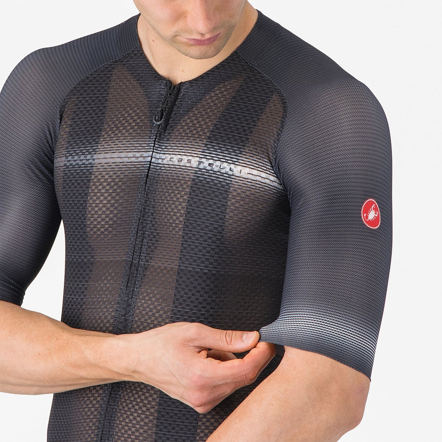 Trikot CASTELLI CLIMBER'S A/C Kurzarm Schwarz