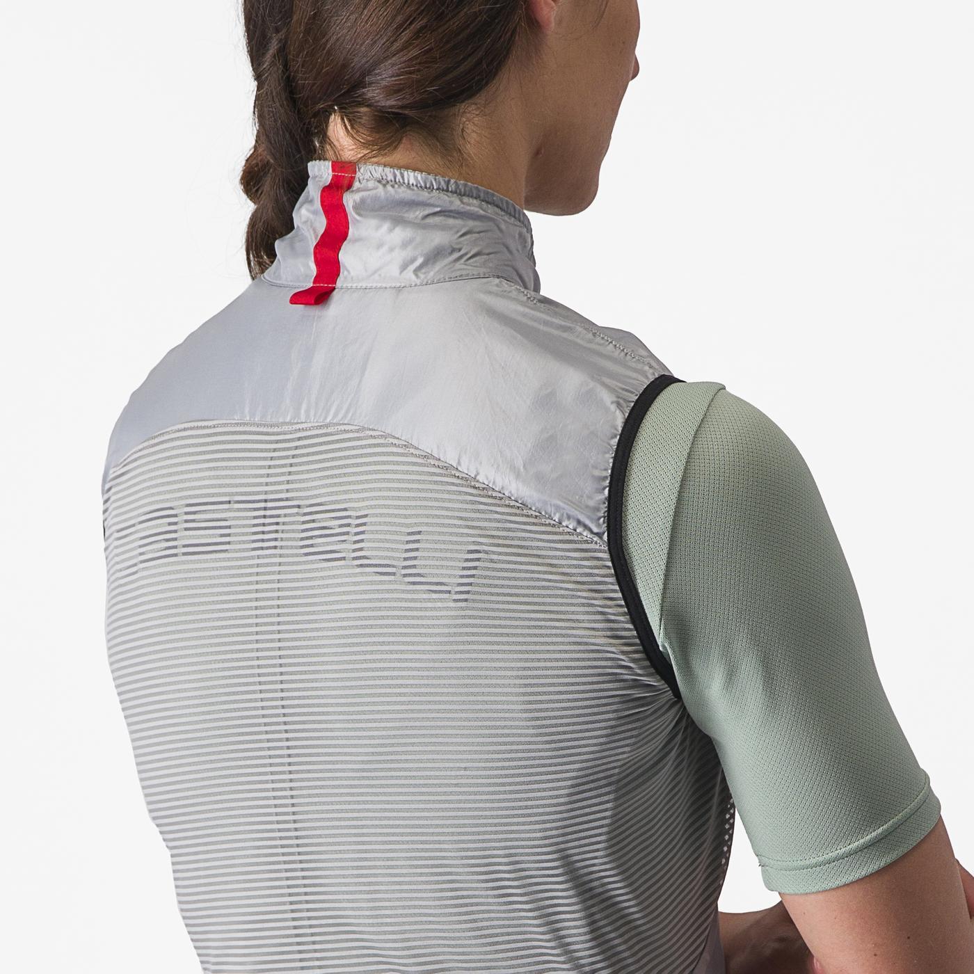 CASTELLI ARIA Damen Ärmellose Jacke Grau