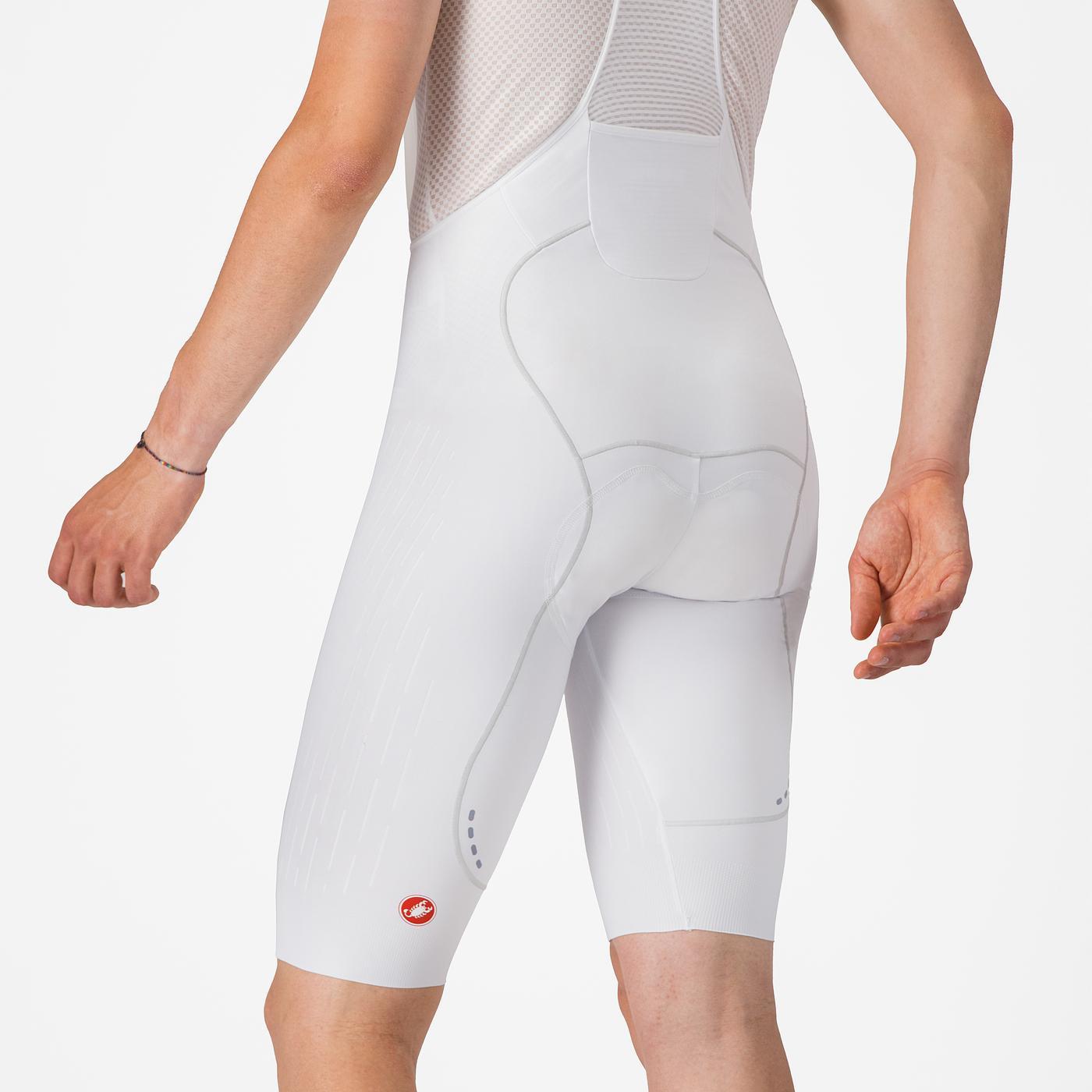 CASTELLI FREE AERO RACE S Kurze Trägerhose Weiß