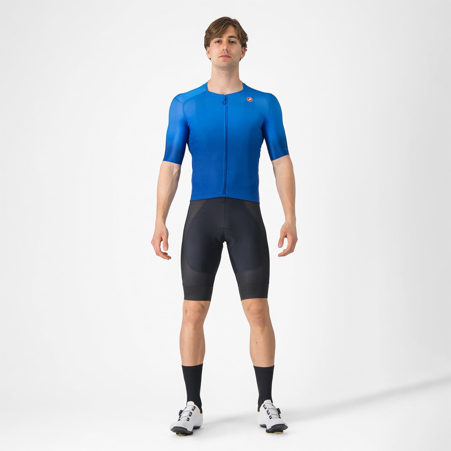 CASTELLI UPF Trikot Kurzarm Blau