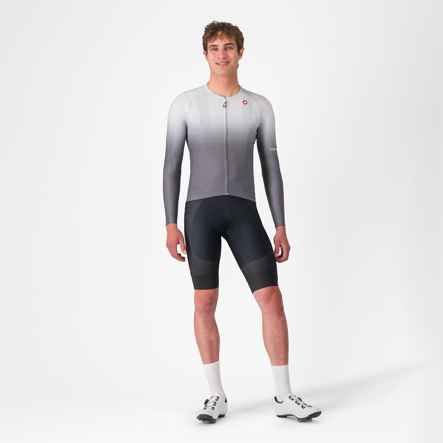 CASTELLI UPF Trikot Langarm Grau