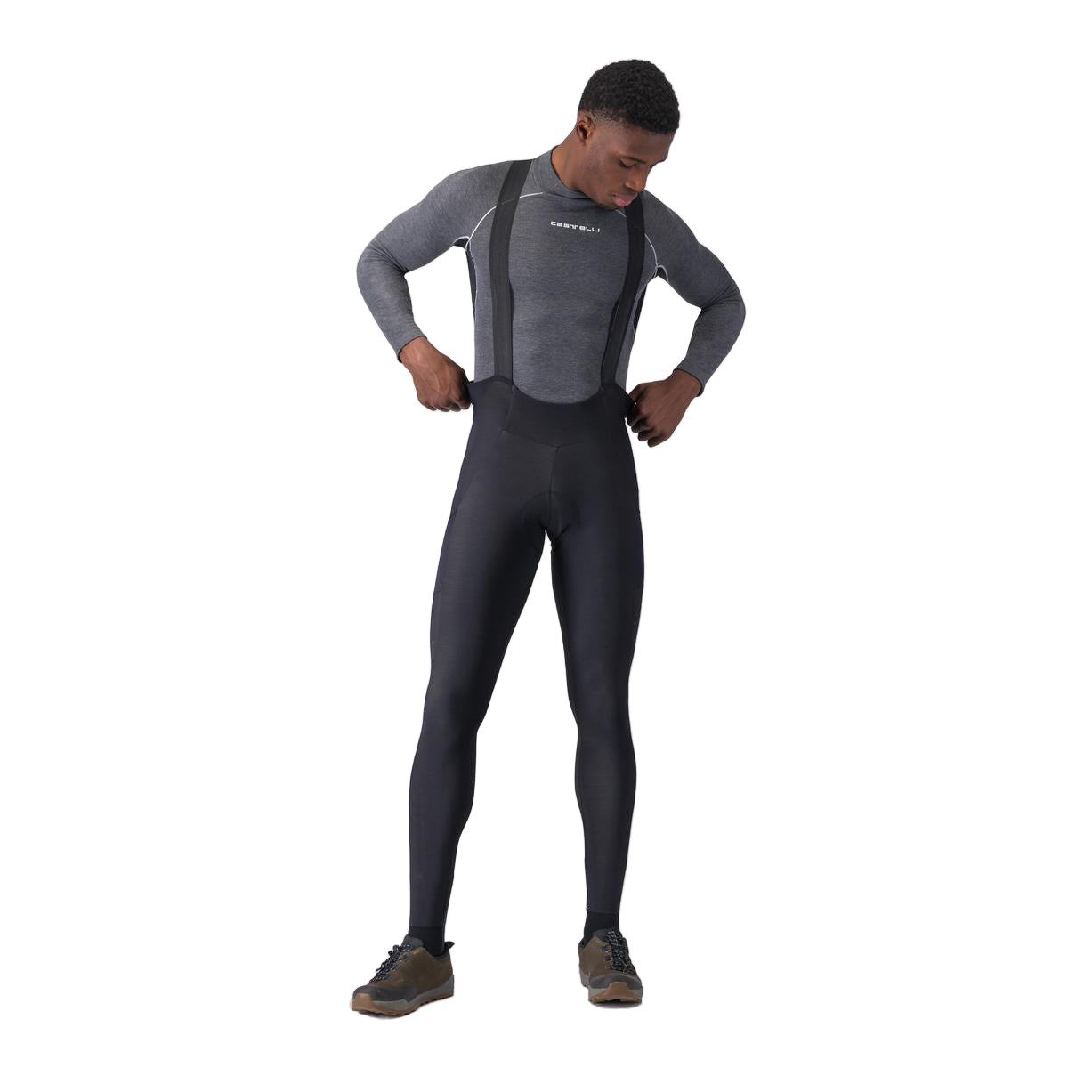 CASTELLI UNLIMITED Lange Trägerhose Schwarz