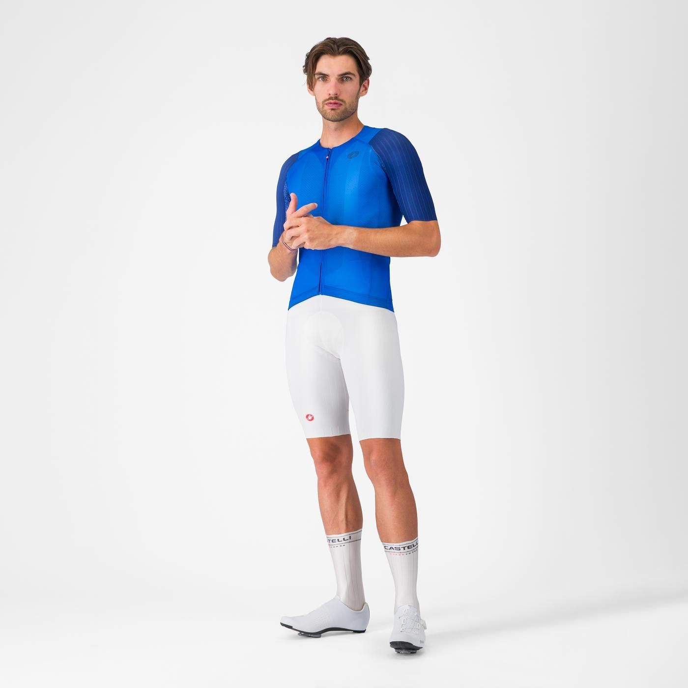 CASTELLI FREE AERO RACE S Kurze Trägerhose Weiß
