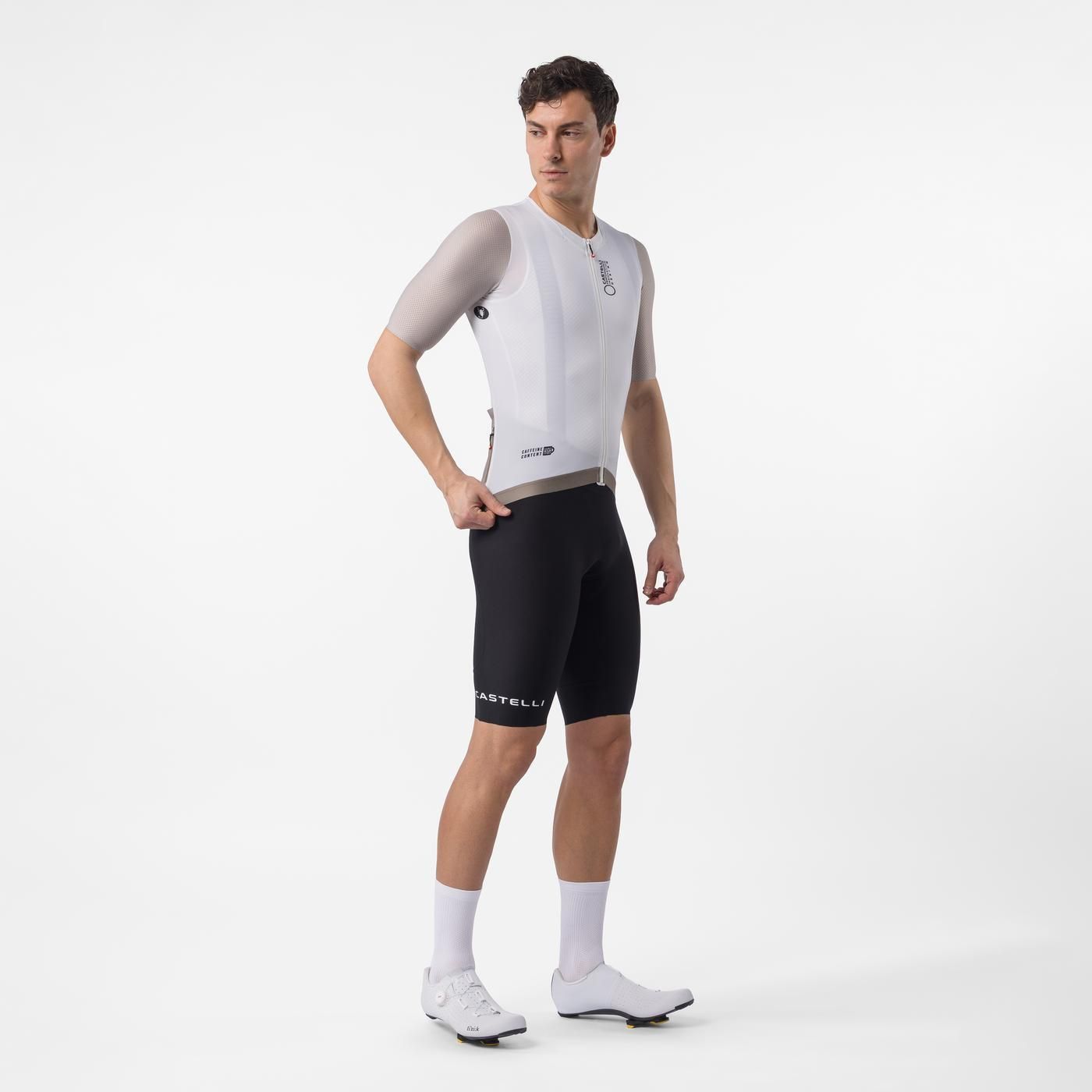 Trikot CASTELLI CORRETTO Kurzarm Elfenbein/Clay