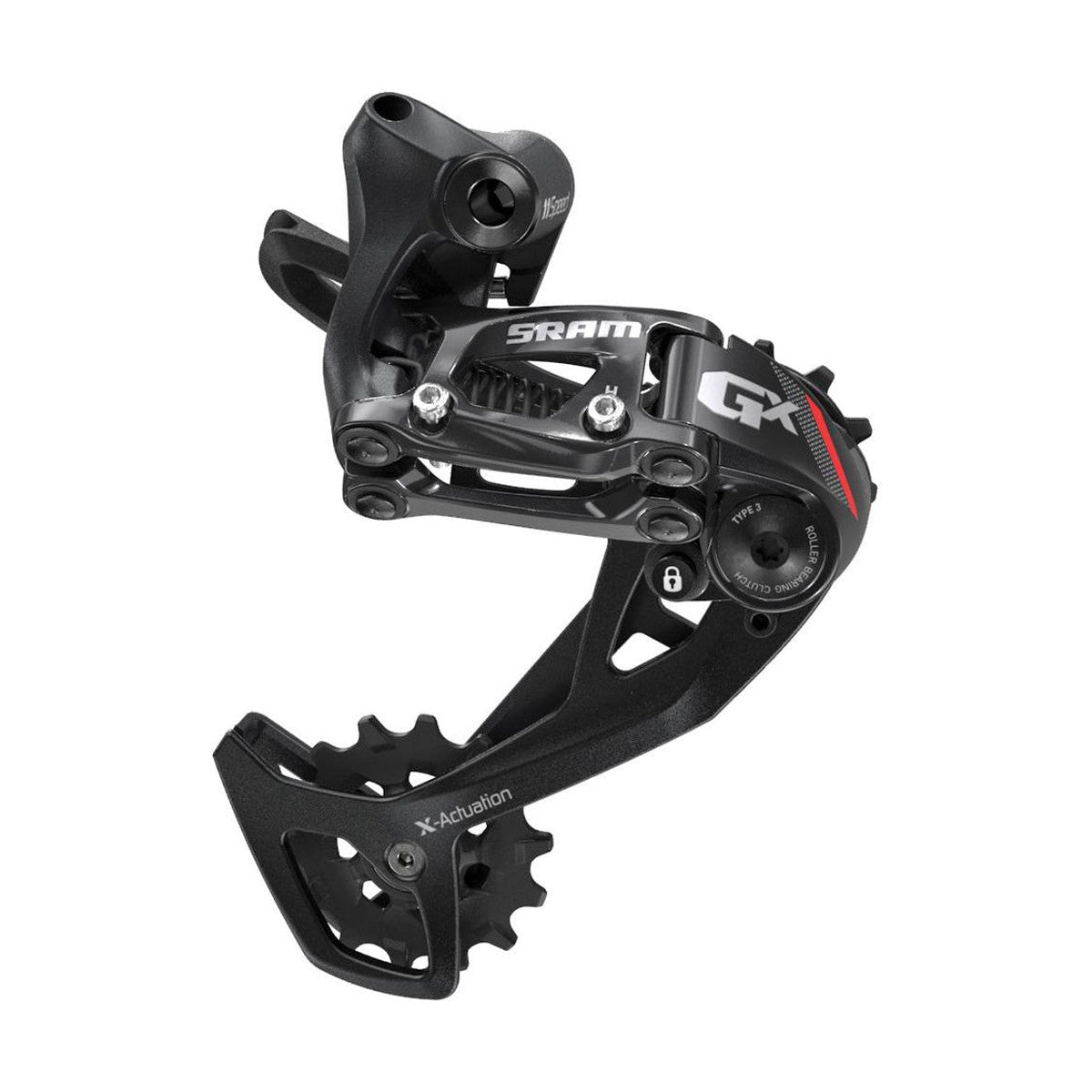 Hinterer Umwerfer SRAM GX 2x11V Mittlerer Käfig Rot