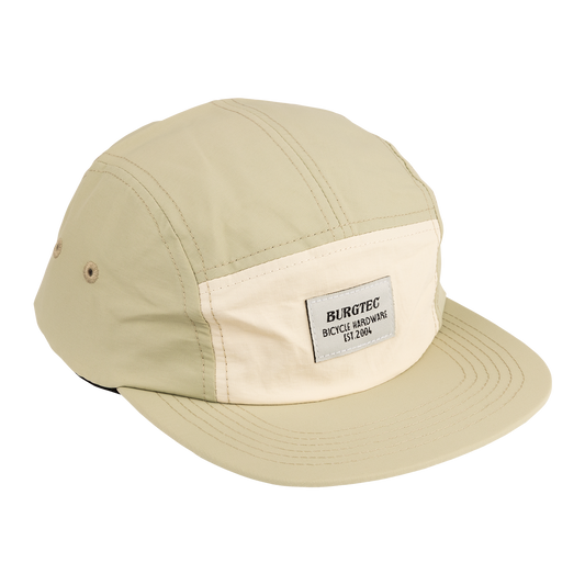 Mütze BURGTEC COURIER FIVE PANEL Creme Pistazie