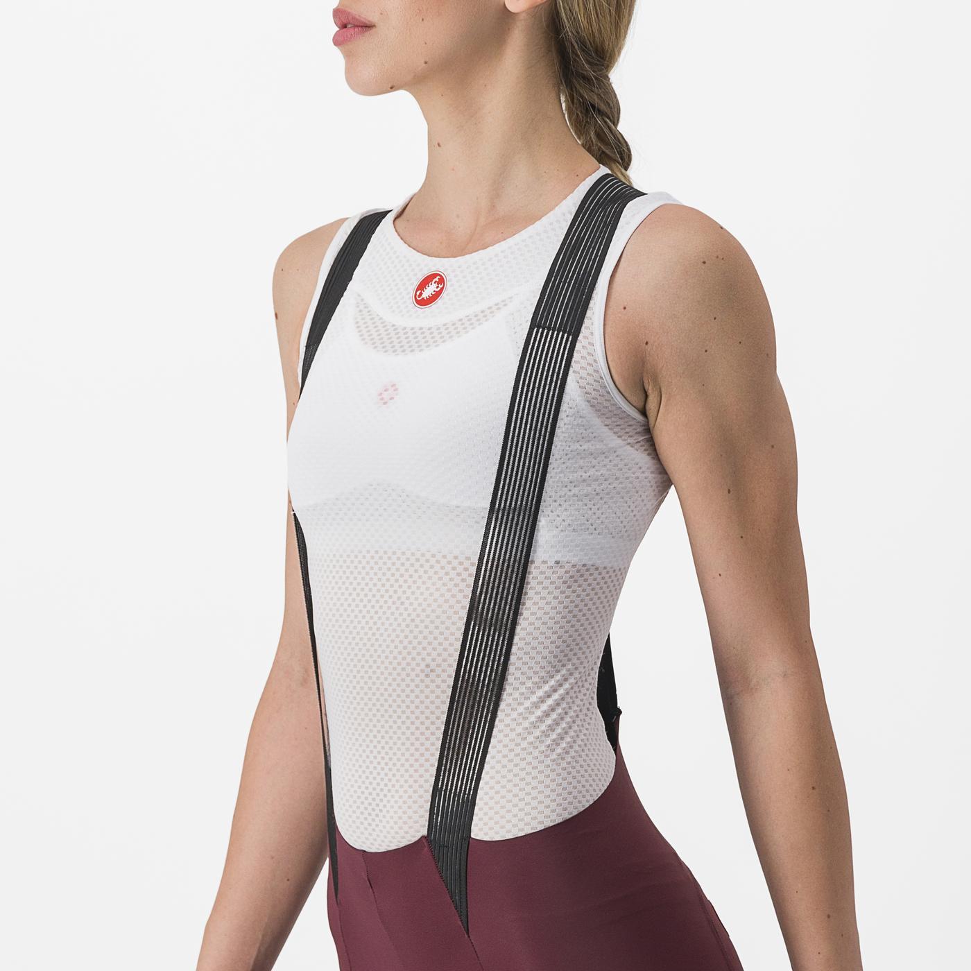 CASTELLI FREE AERO RC W Women Kurze Trägerhose Bordeaux