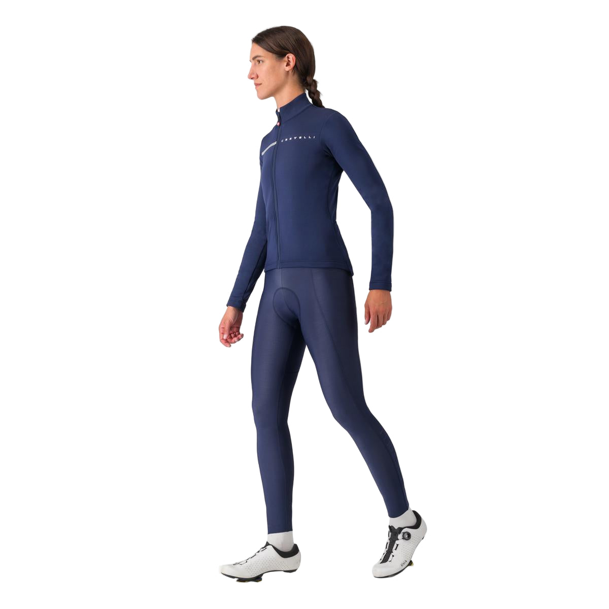 CASTELLI ESPRESSO W DT Damen Lange Trägerhose Blau