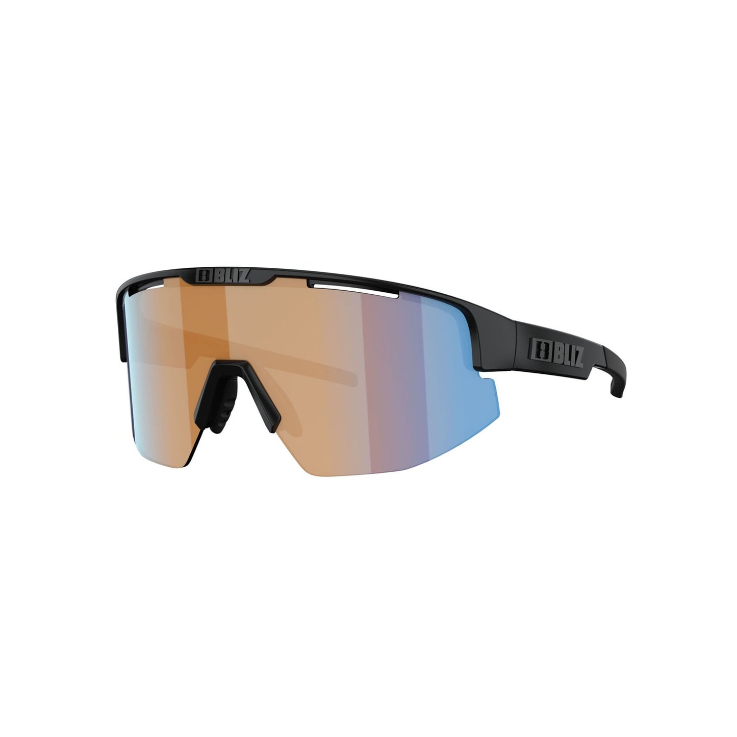 BLIZ MATRIX SMALL Brille Schwarz Matt Orange Schirm