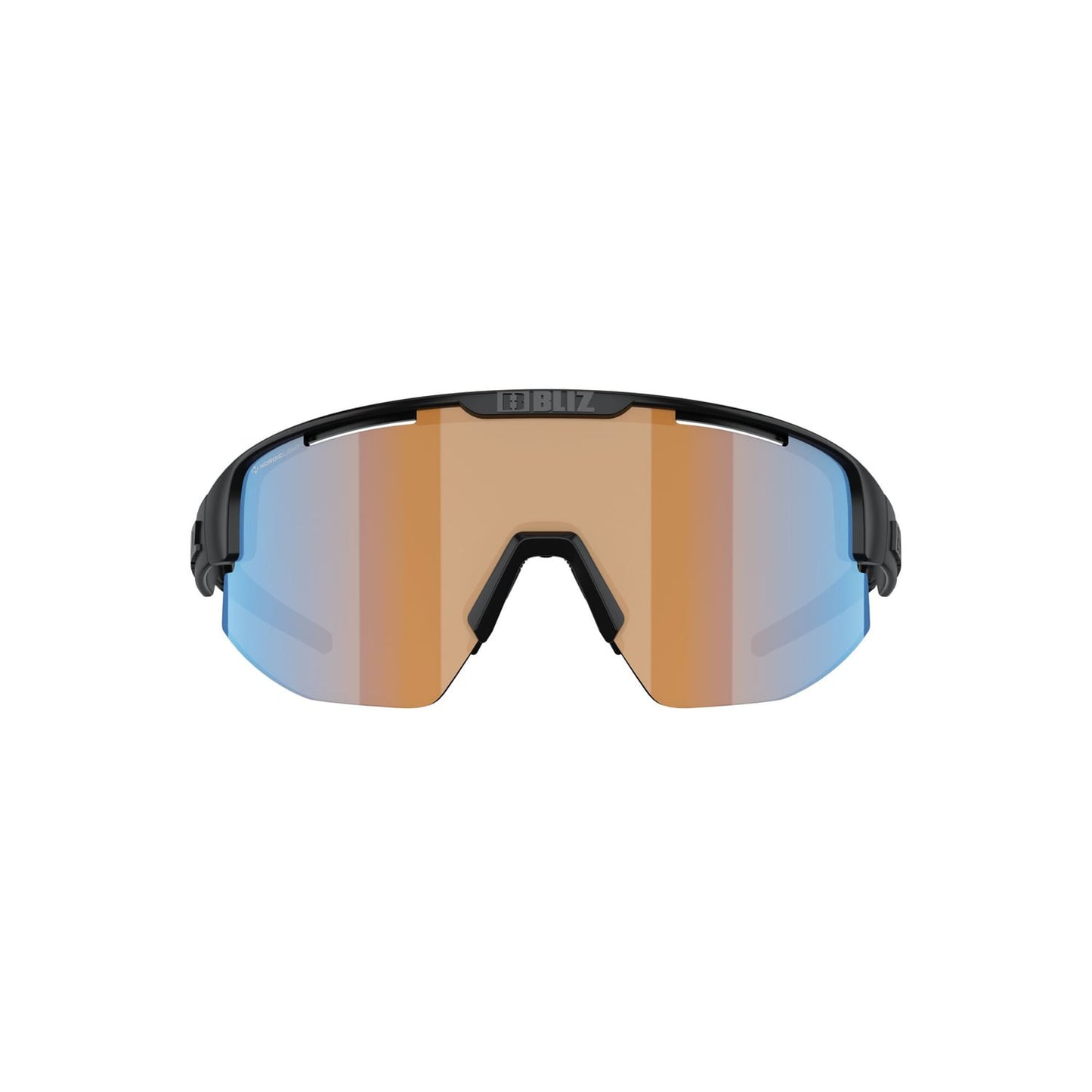 BLIZ MATRIX SMALL Brille Schwarz Matt Orange Schirm