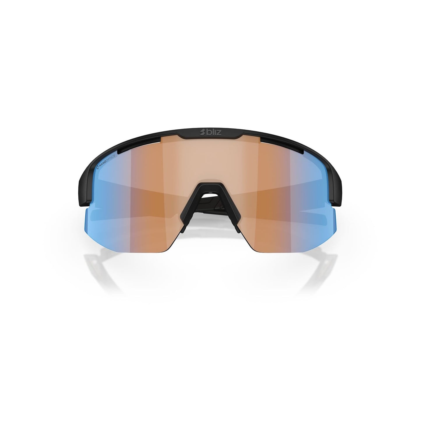 BLIZ MATRIX SMALL Brille Schwarz Matt Orange Schirm