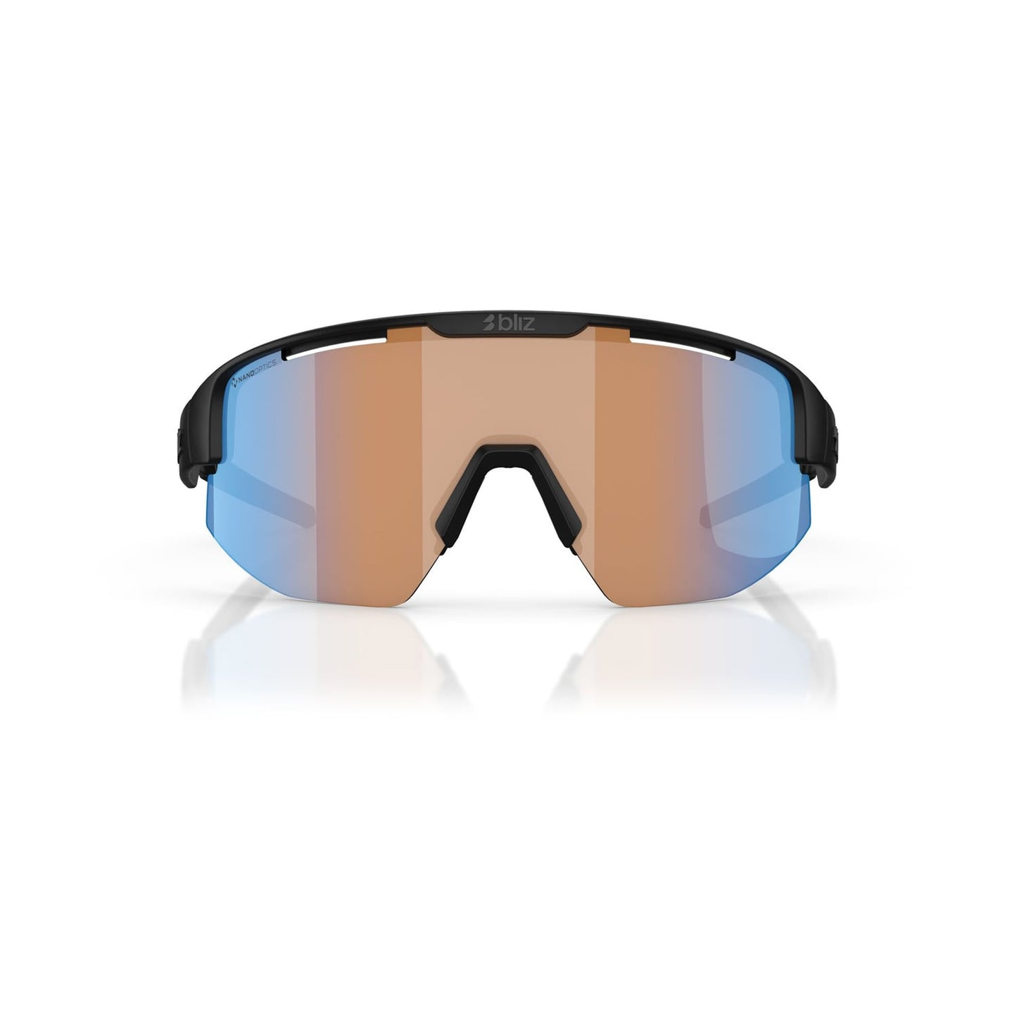 BLIZ MATRIX SMALL Brille Schwarz Matt Orange Schirm