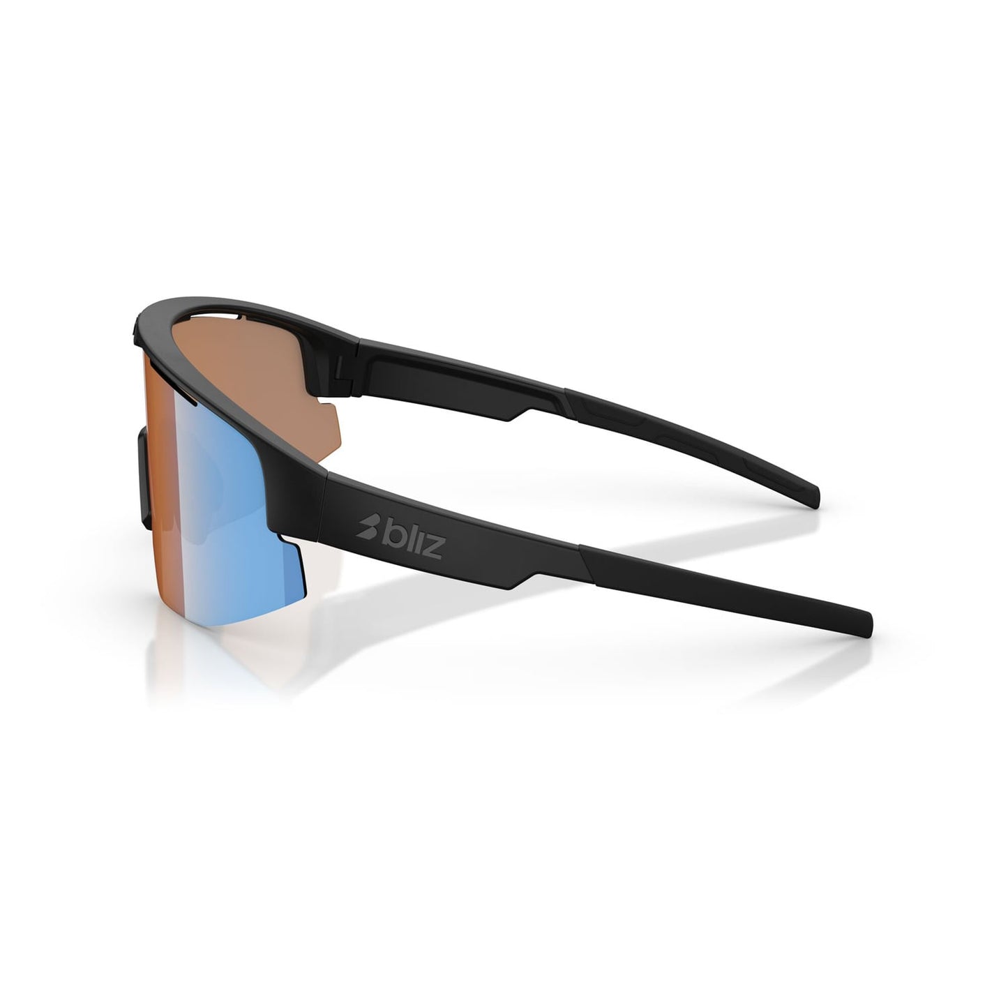 BLIZ MATRIX SMALL Brille Schwarz Matt Orange Schirm