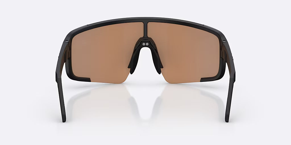 Brille BLIZ P003 Schwarz Matt Glas Coral/Orange Iridiumblau