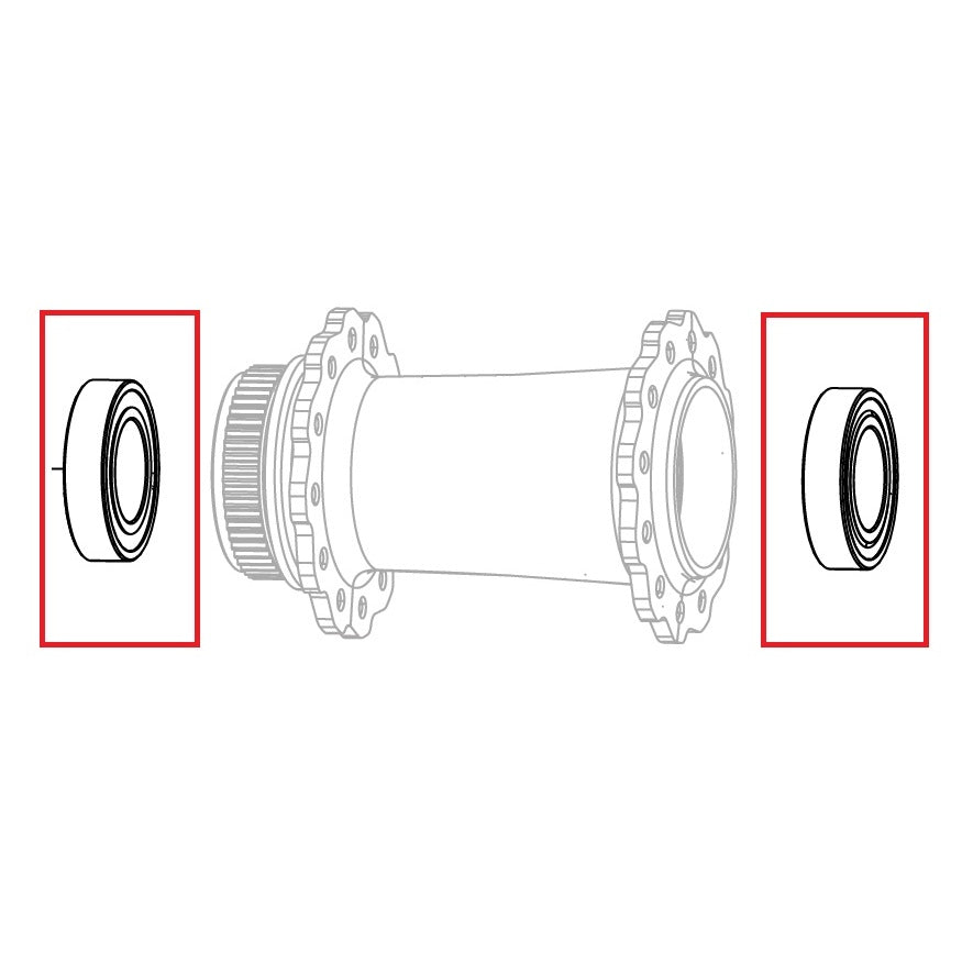 Roulement ZIPP COGNITION NSW DISC BRAKE Avant/Arrière 61903 (x2) #11.2018.052.002