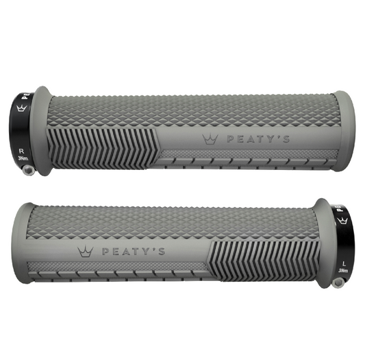 PEATY'S MONARCH KNURL Grips Grau