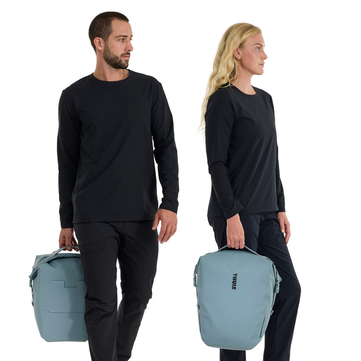 Paar THULE SHIELD 22 L Gepäckträgertaschen Blau