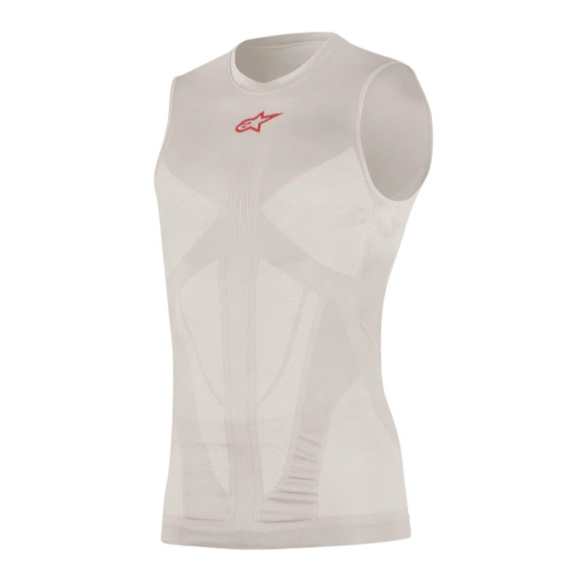 Unterwäsche ALPINESTARS TECH TANK SUMMER Ärmellos Grau/Rot
