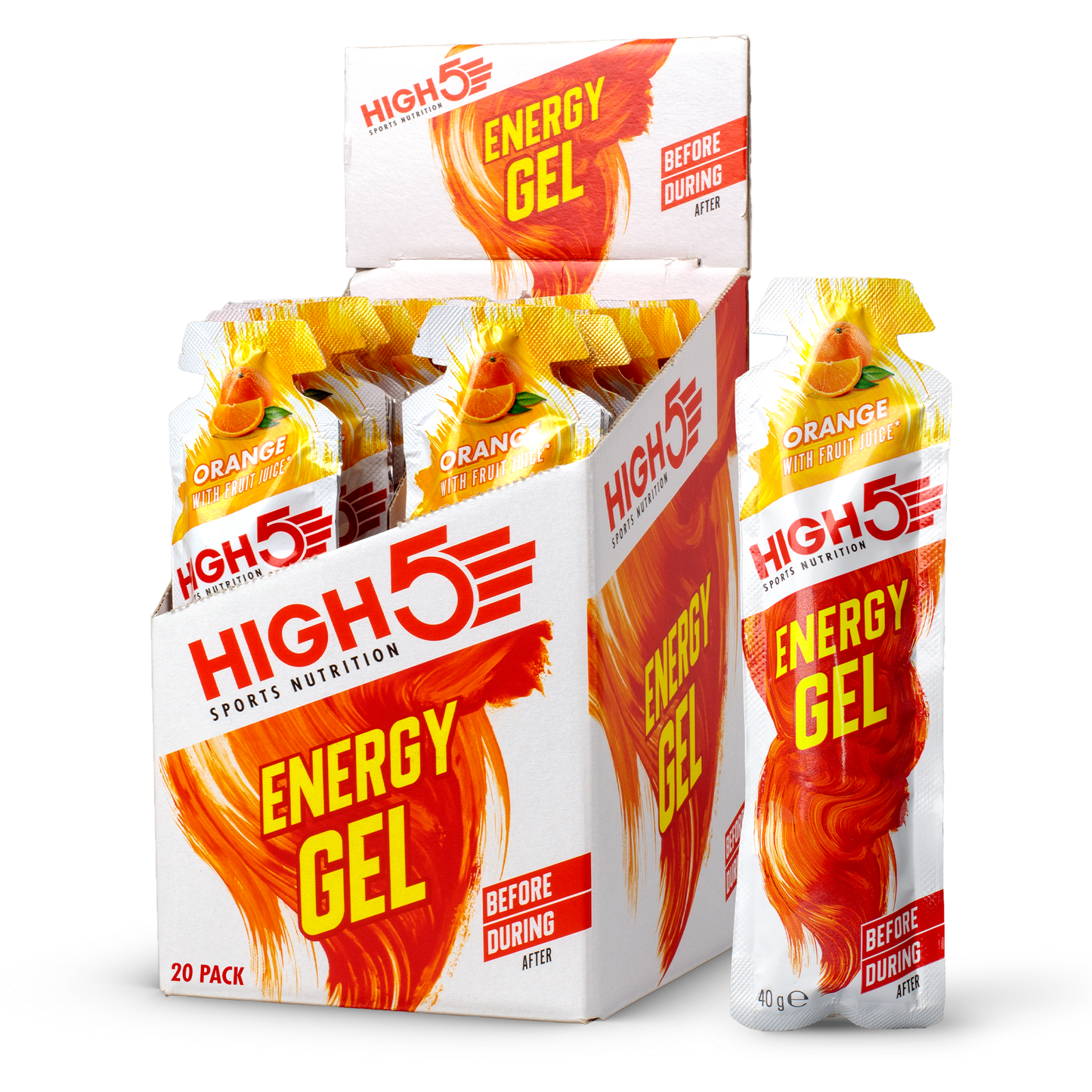 Energie-Gel HIGH5 ENERGY GEL (40g) Orange