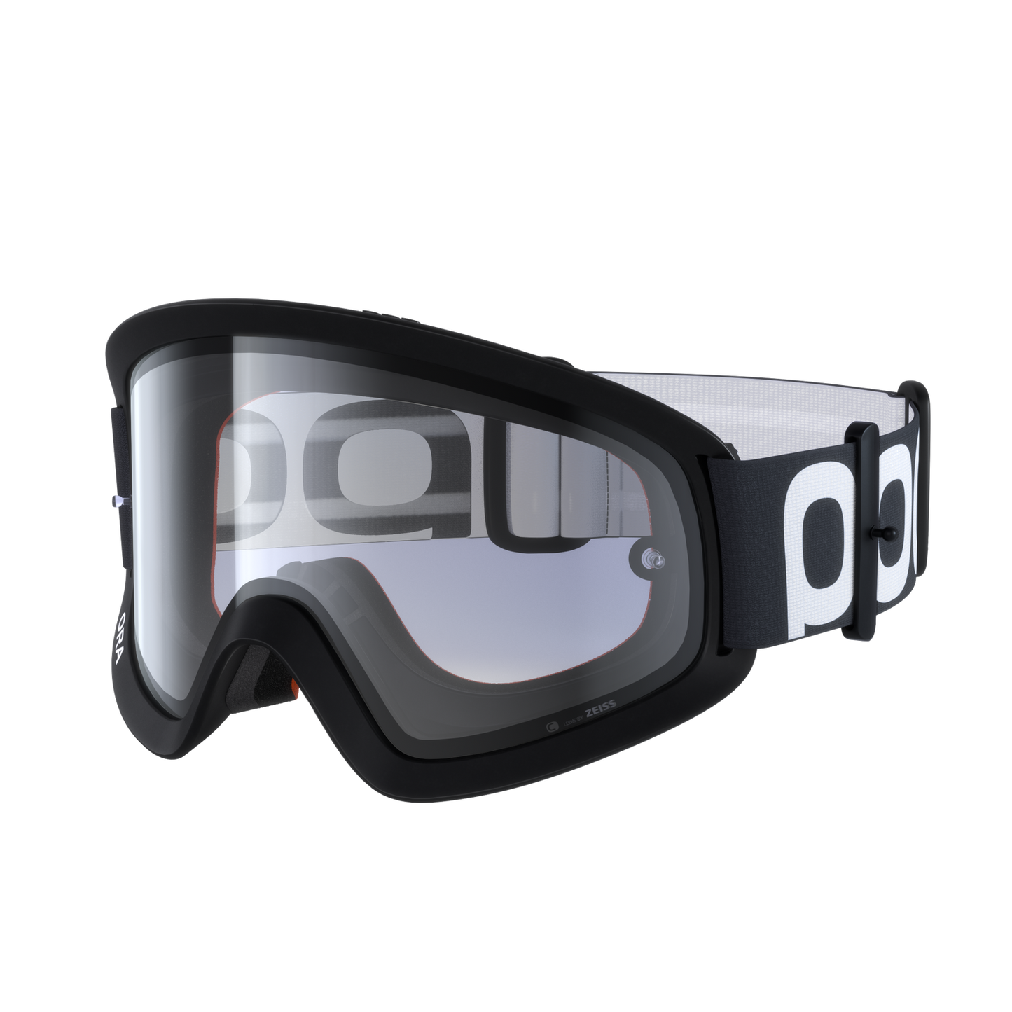 POC ORA DH Maske Schwarz Transparentes Visier