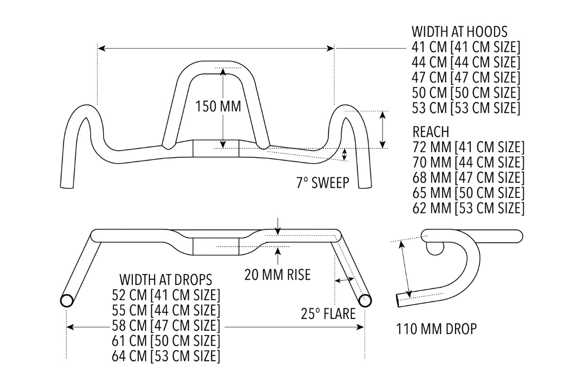 Gravel-Lenker REDSHIFT KITCHEN SINK + LOOP, Rise 20 mm