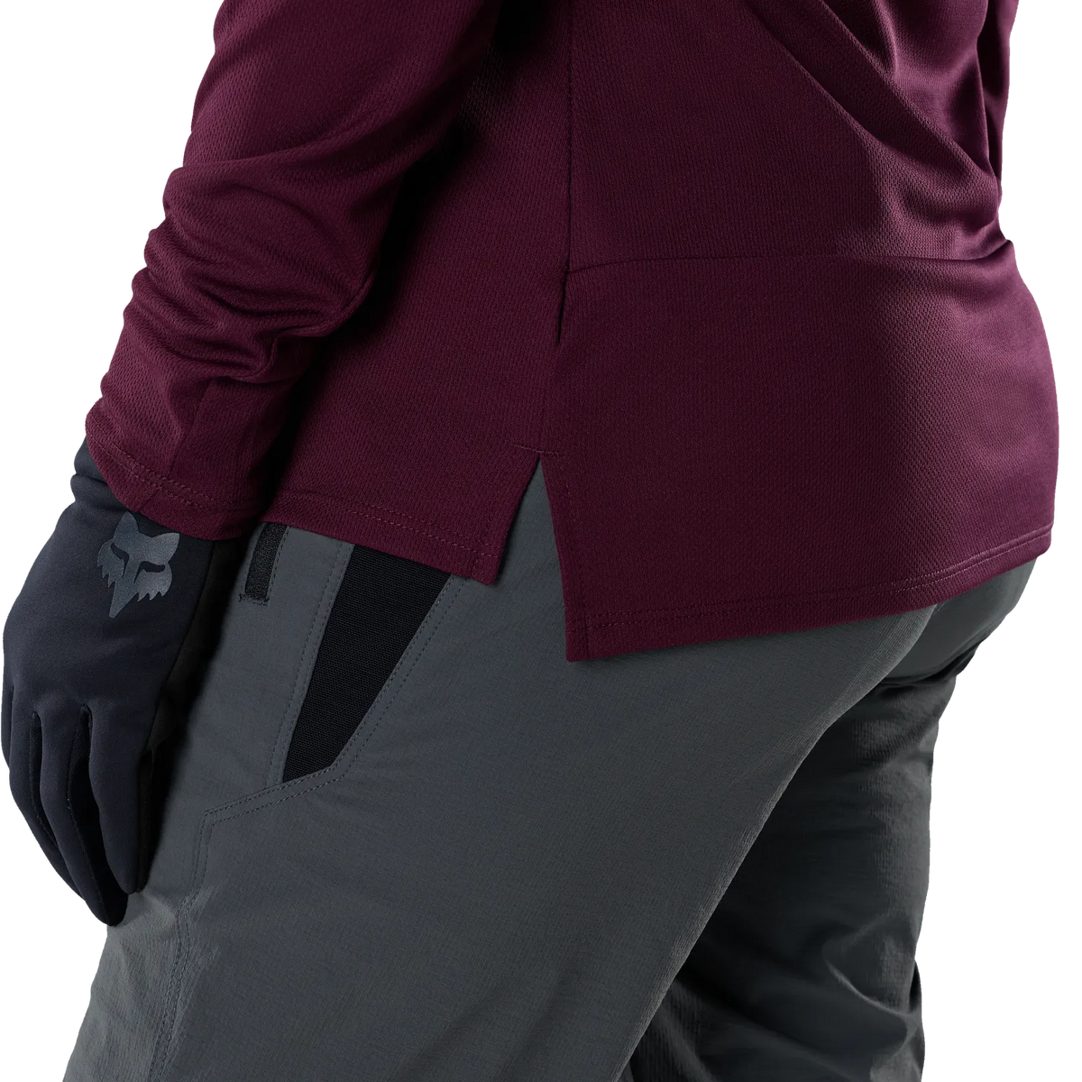 FOX RANGER FOX HEAD Damen-Langarmtrikot Bordeaux