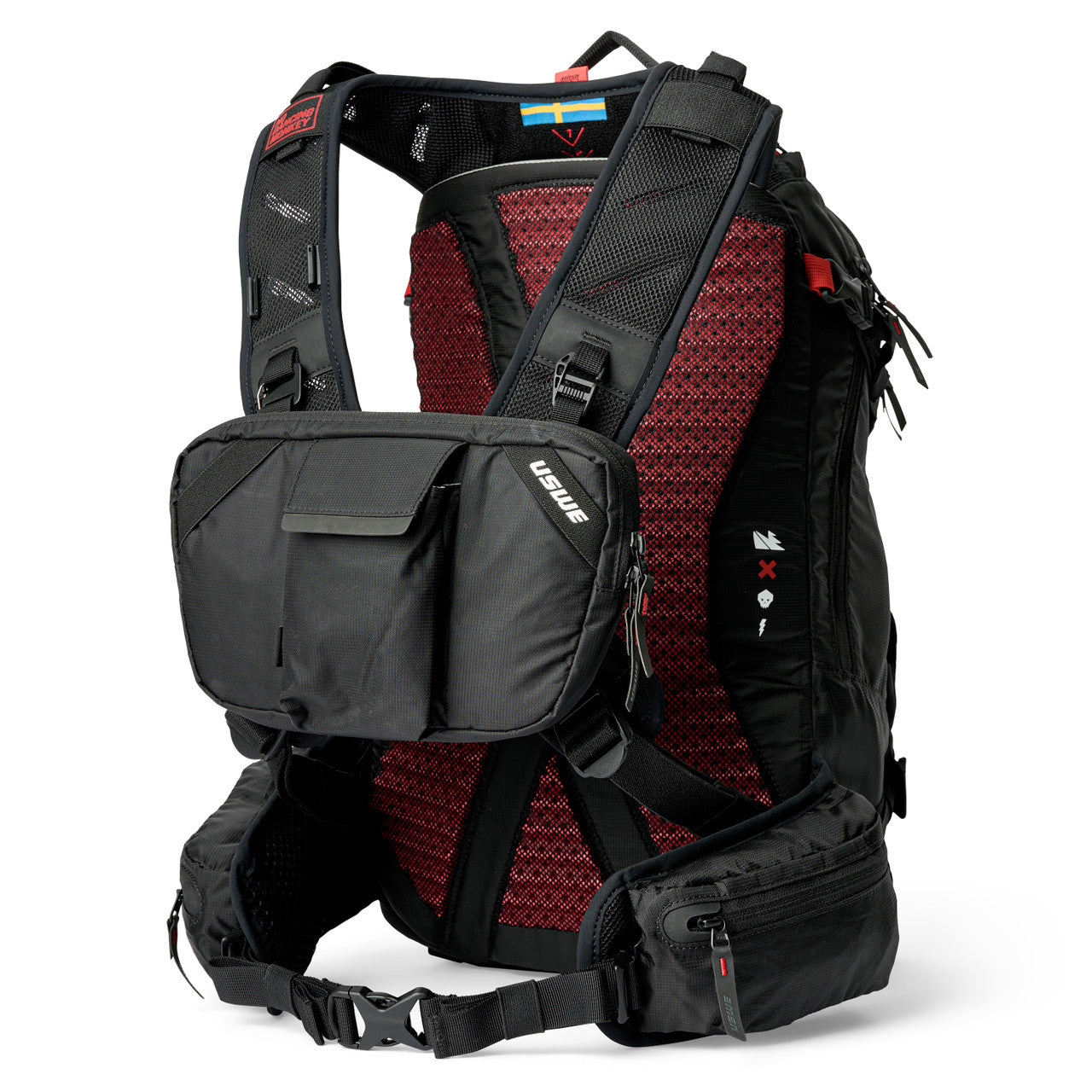 USWE Abnehmbare Brusttasche Schwarz