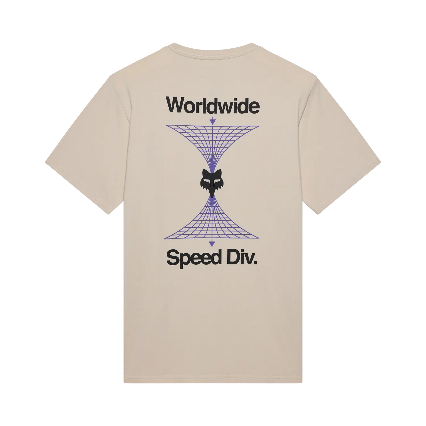 T-Shirt FOX IMAGE PRINT 195 ORIGINAL Kurzarm Beige Chalk