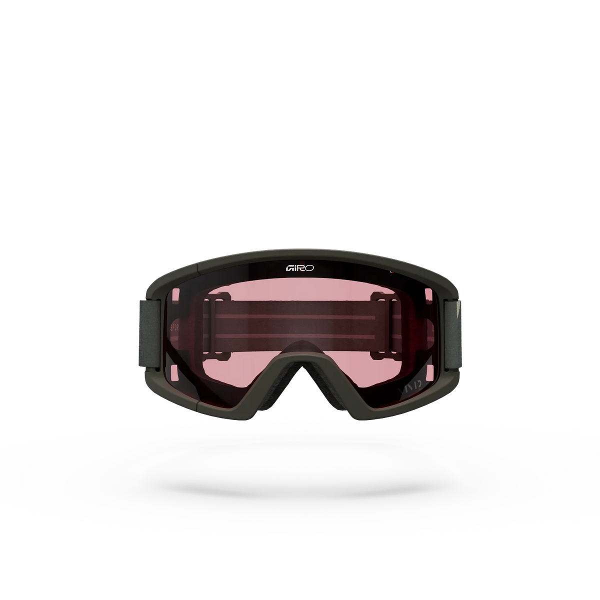 GIRO TAZZ MTB-Brille in Khaki mit VIVID-Scheibe