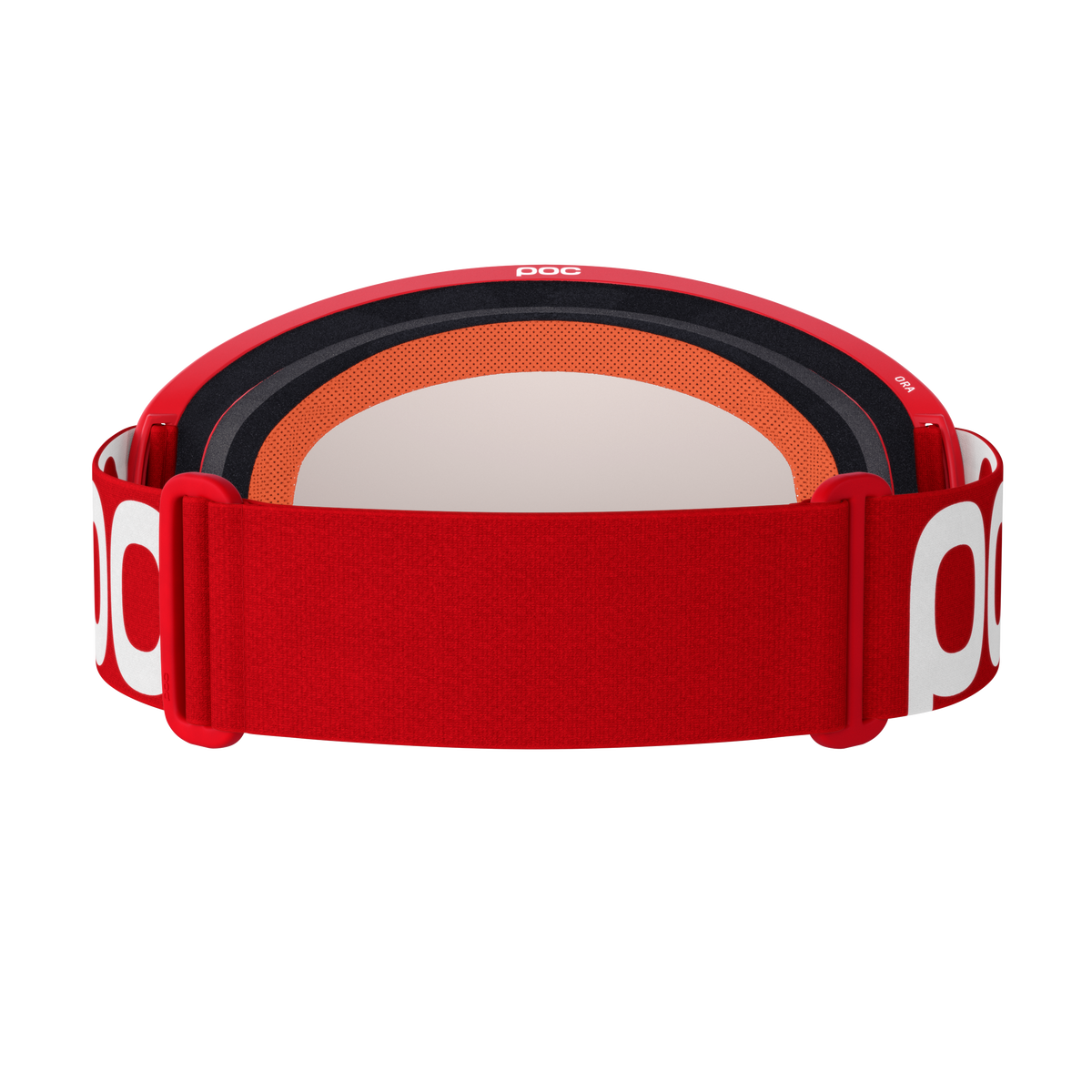 POC ORA MTB-Brille Rot mit Clarity Trail Cloudy Brown Scheibe
